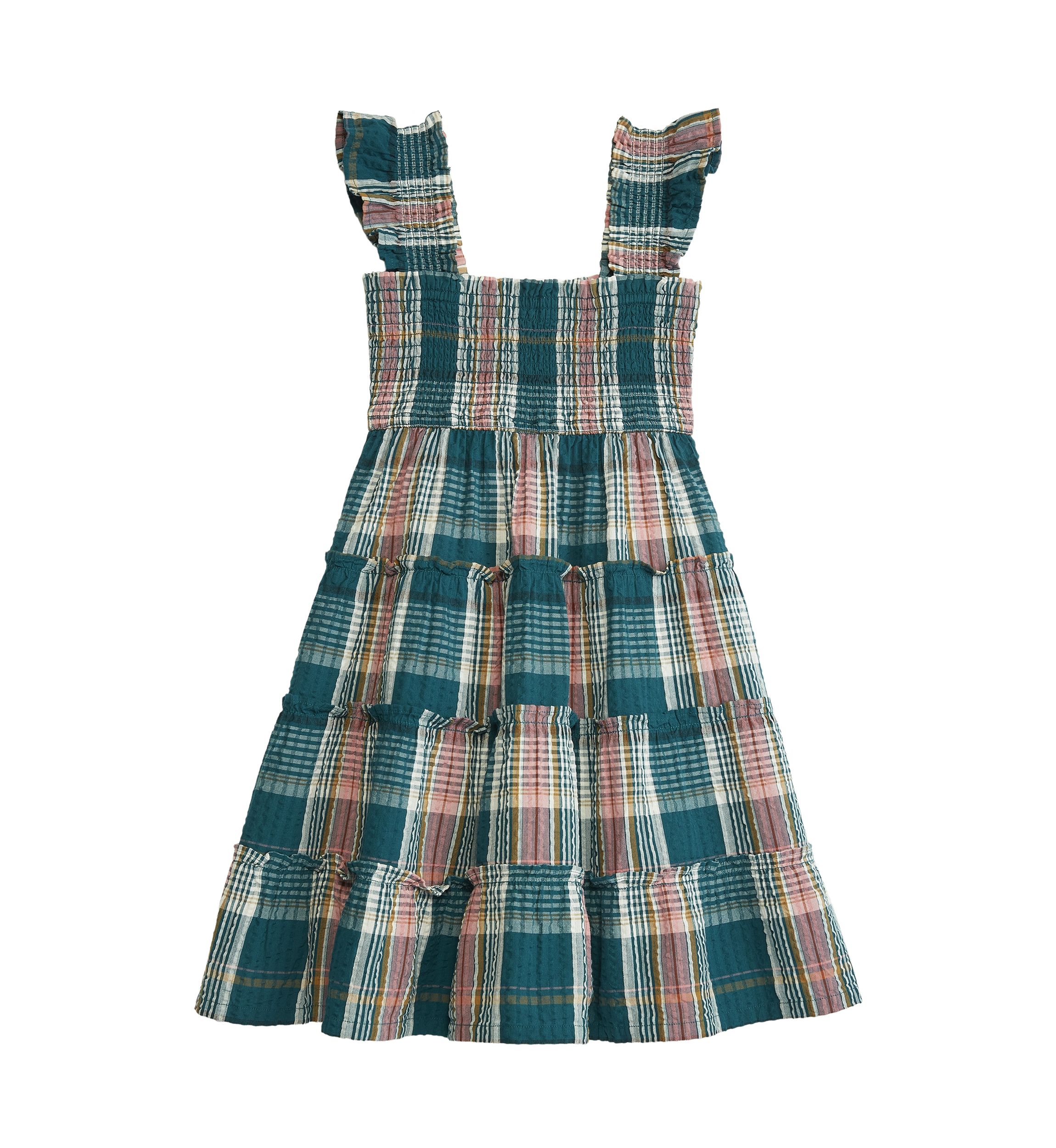 Girls 4-6x Smocked Tiered Dress