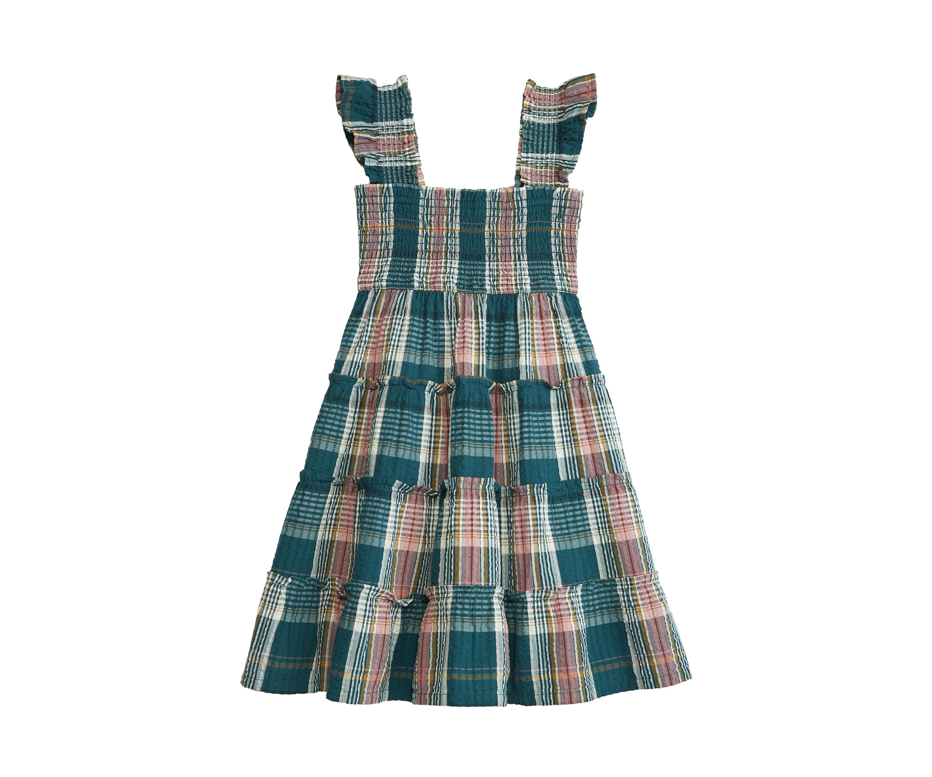 Girls 4-6x Smocked Tiered Dress