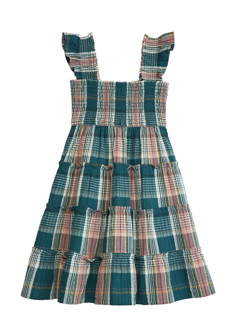 Girls 4-6x Smocked Tiered Dress