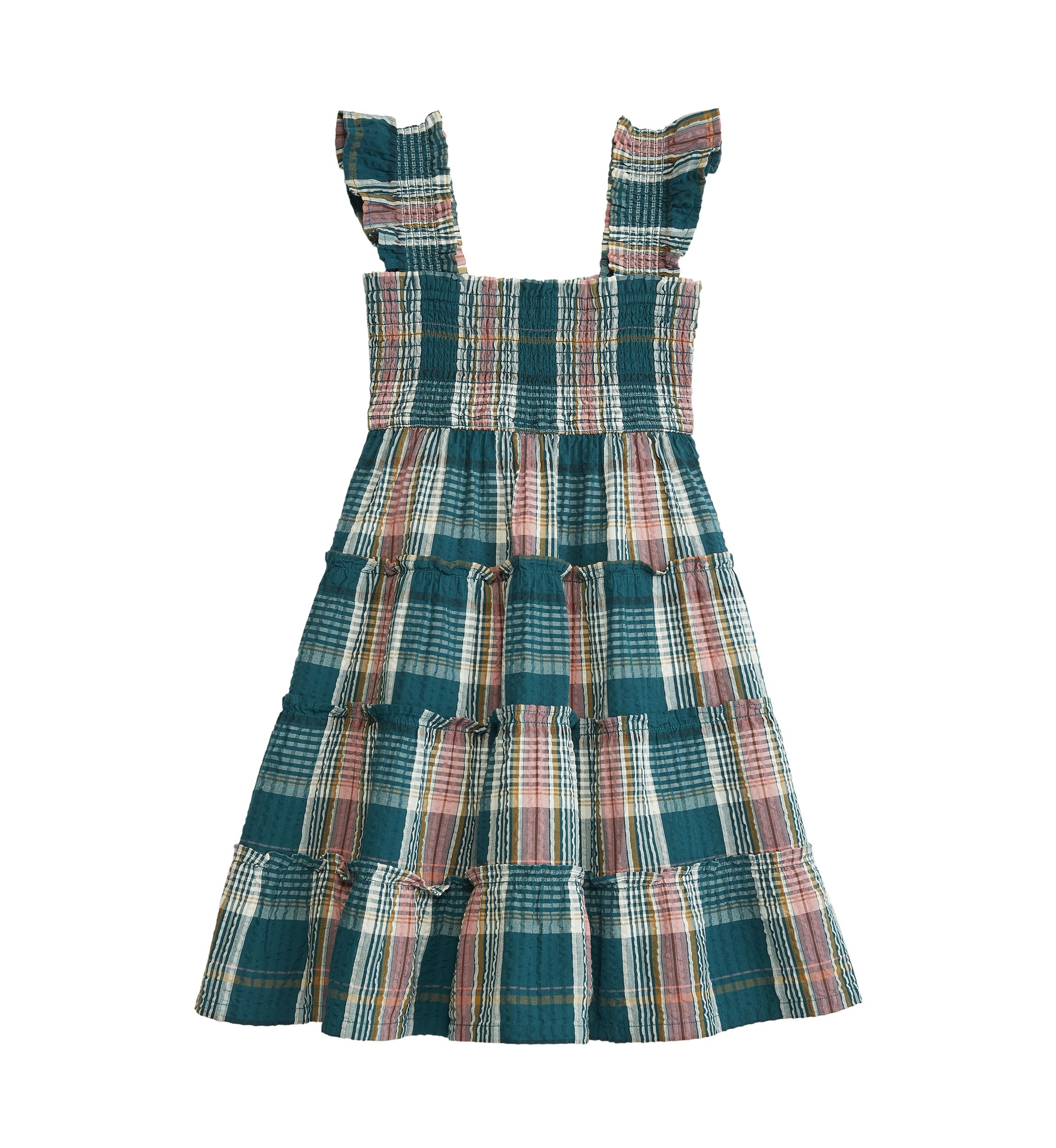 Girls 4-6x Smocked Tiered Dress