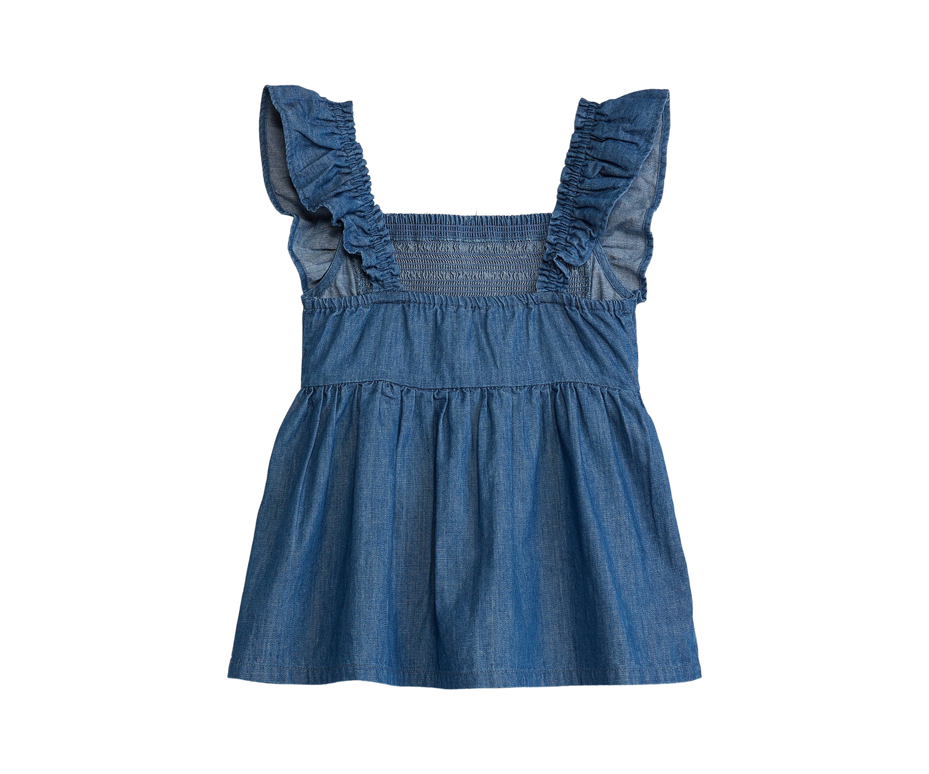 Girls 4-6x Sleeveless Smocked Babydoll Top