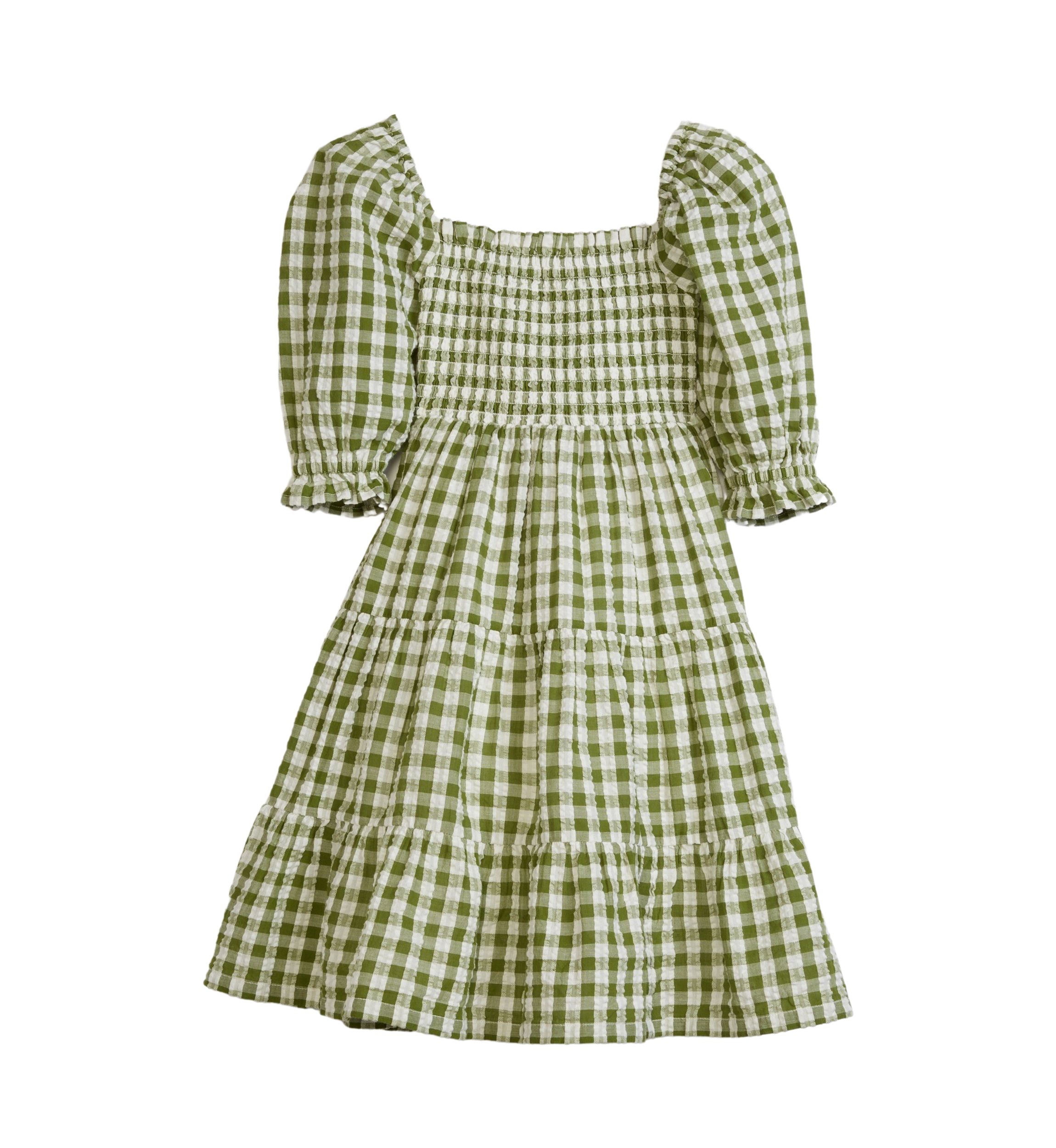 Girls 4-6x Puff Sleeve Dress