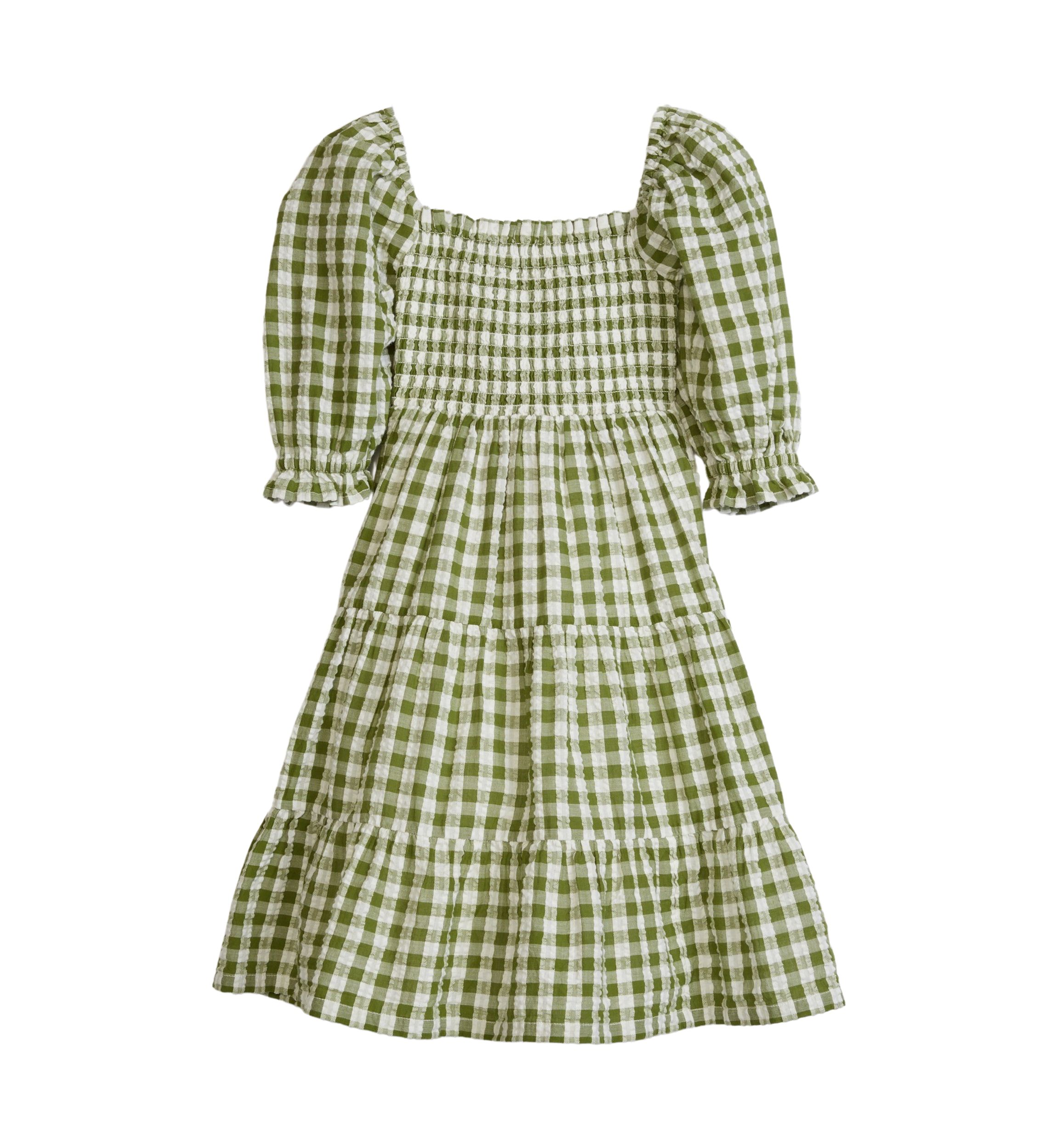 Girls 4-6x Puff Sleeve Dress