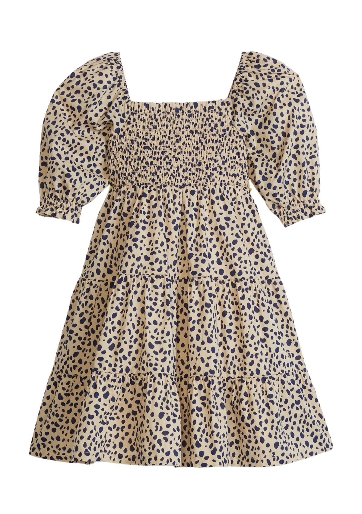 Girls 4-6x Printed Puff Sleeve Dress