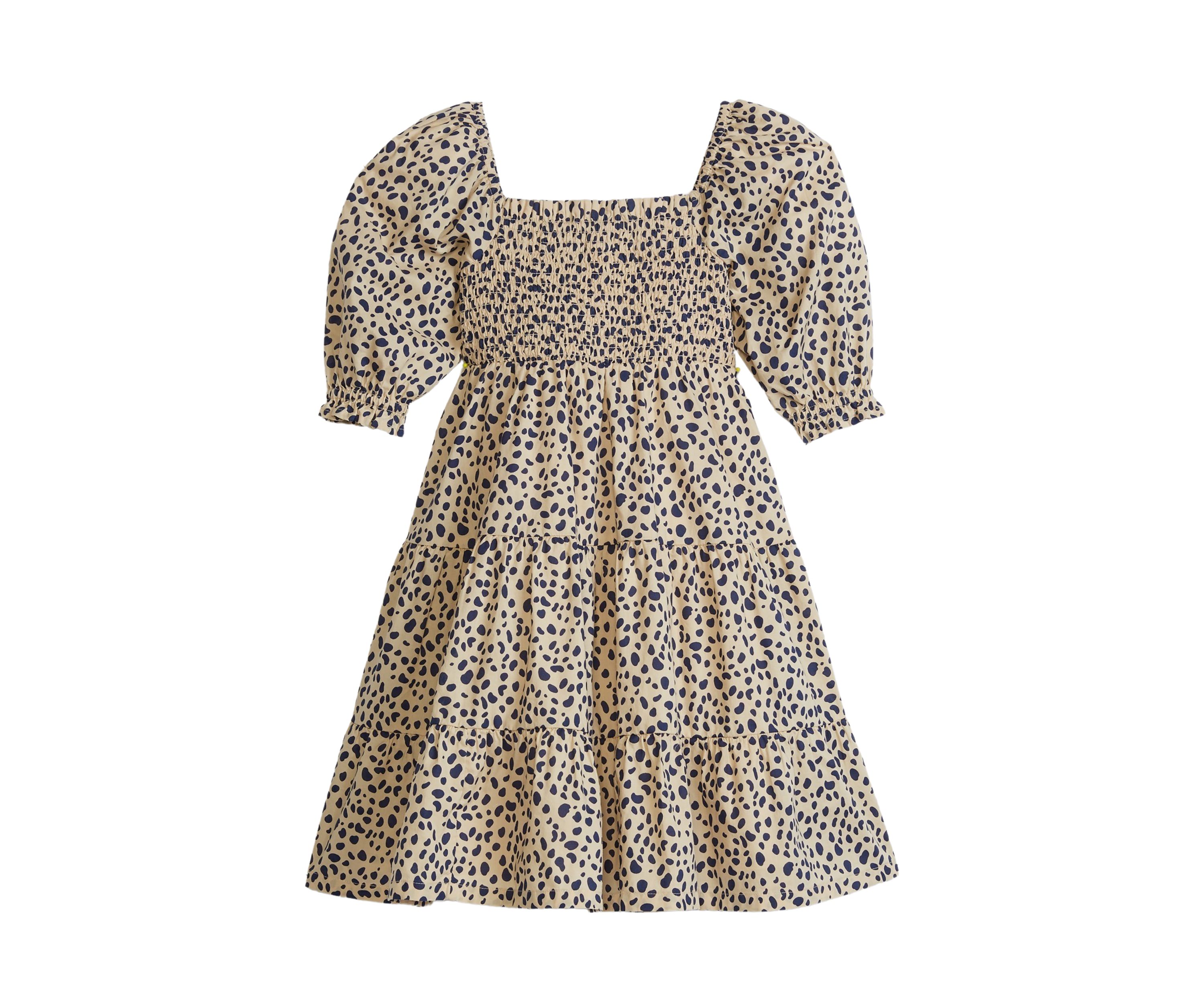 Girls 4-6x Printed Puff Sleeve Dress