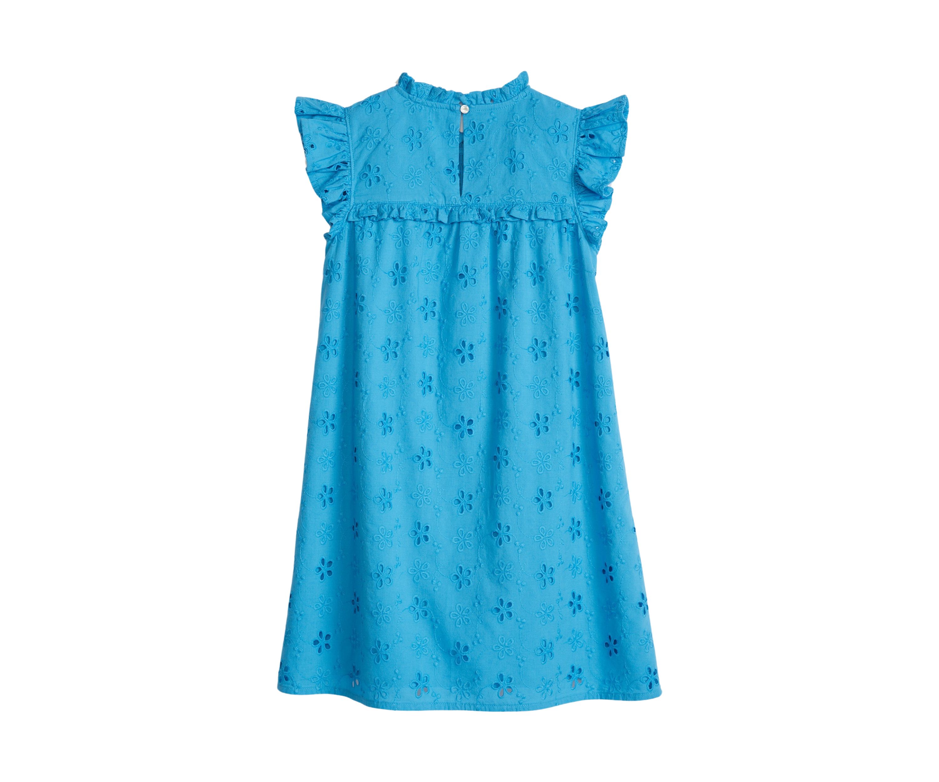 Girls 4-6x Eyelet Ruffle Dress
