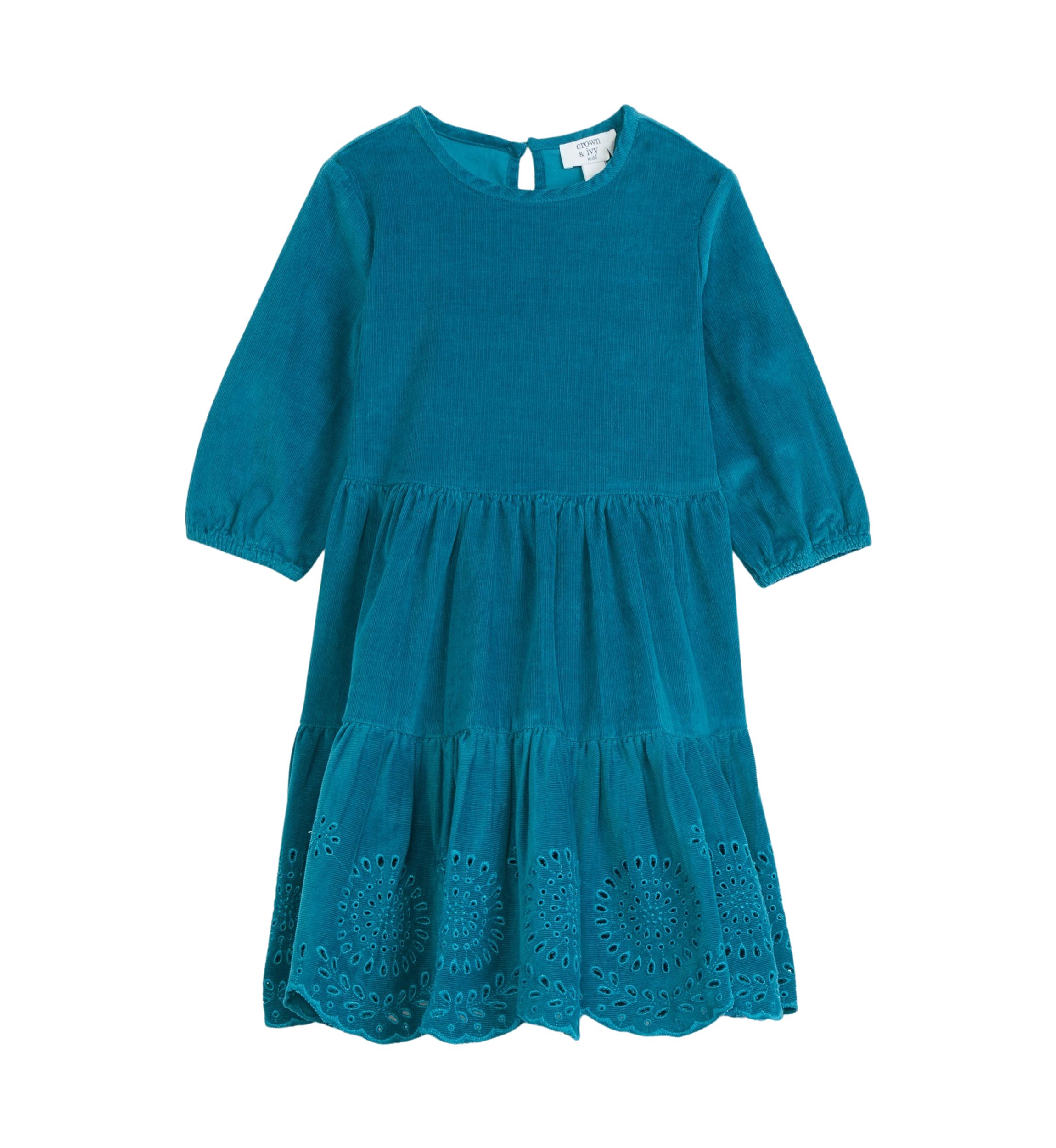 Girls 4-6x Corduroy Tiered Dress