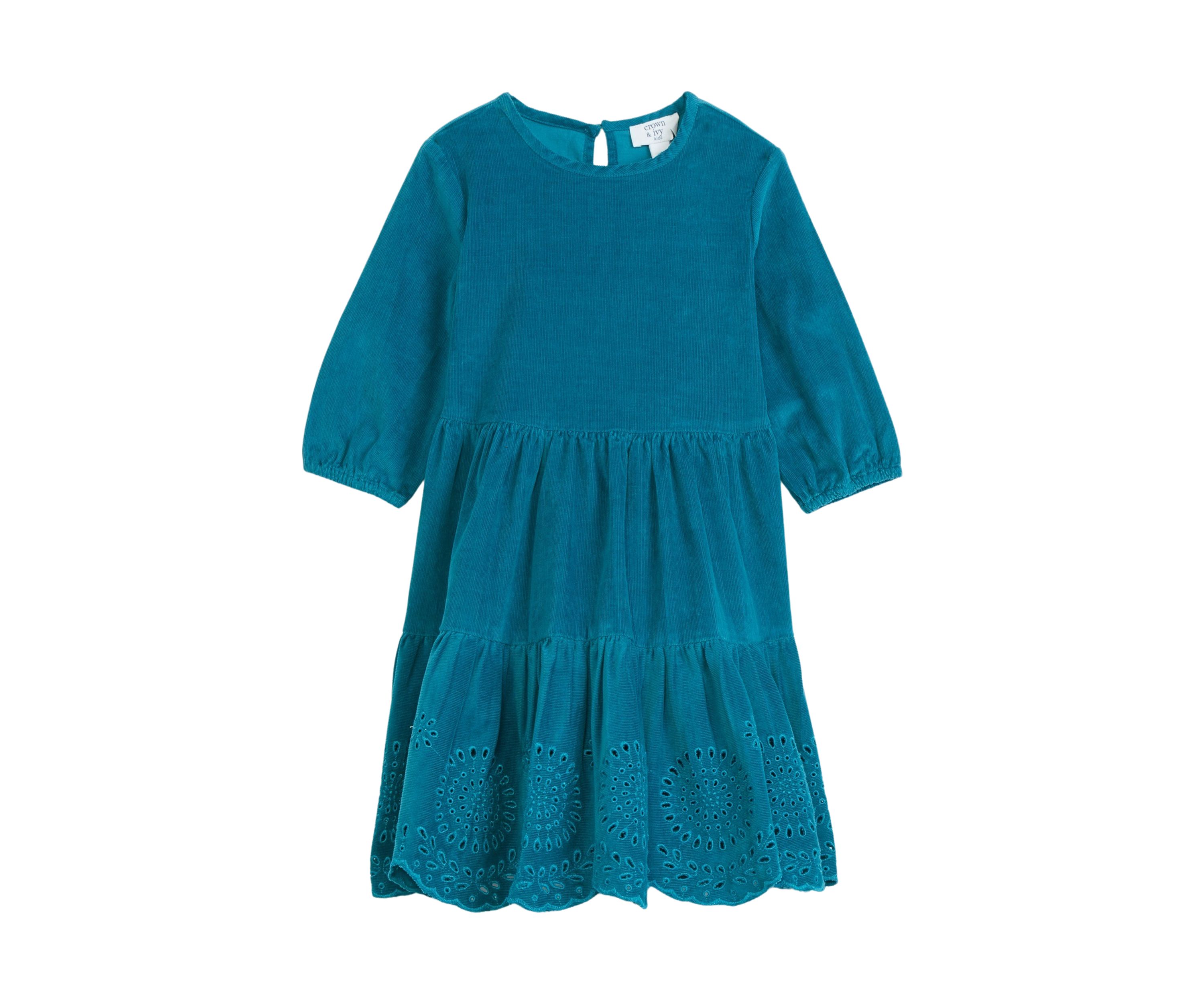 Girls 4-6x Corduroy Tiered Dress