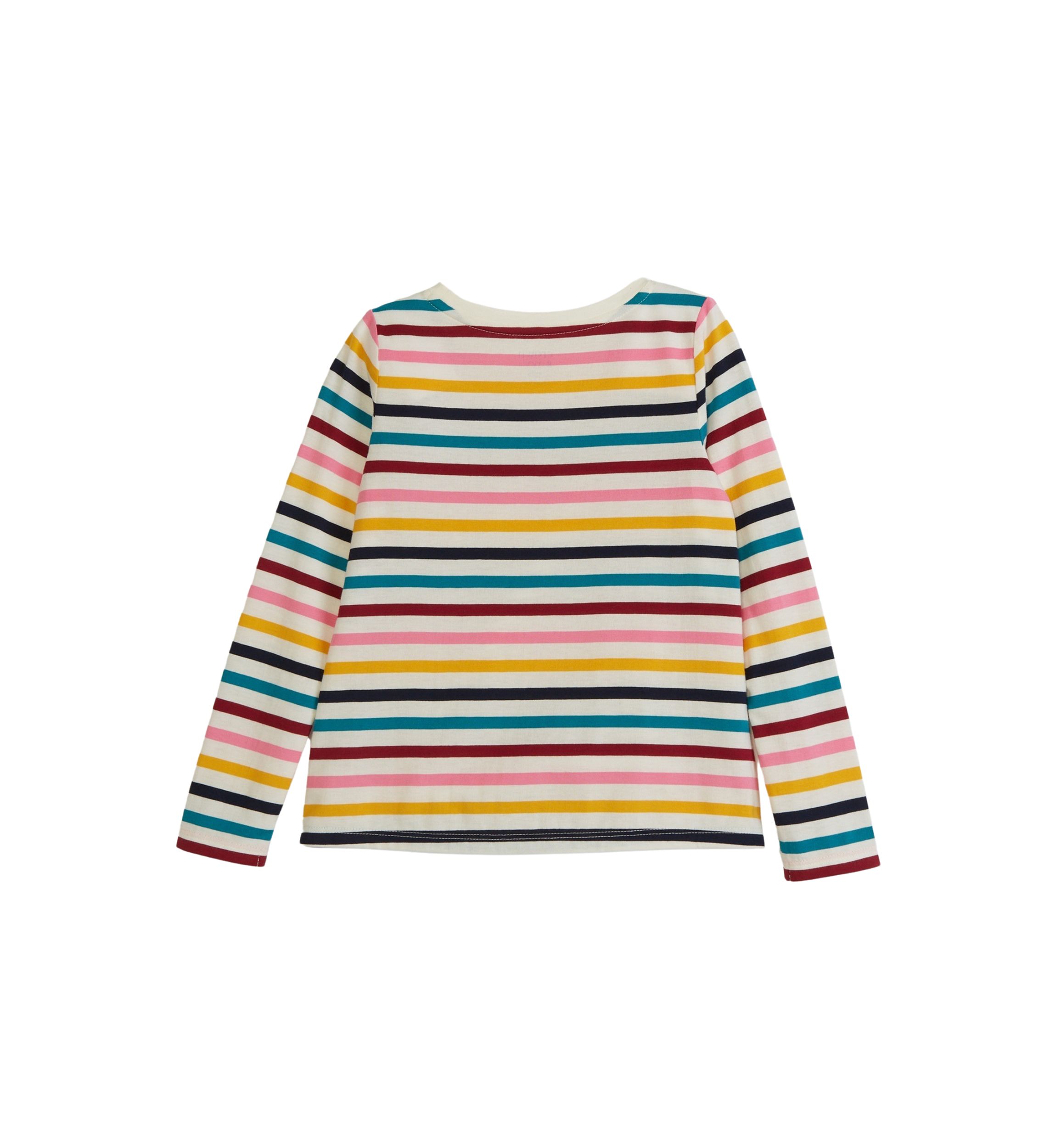 Girls 4-6x Long Sleeve Essential Jersey Yarn Dyed T-Shirt