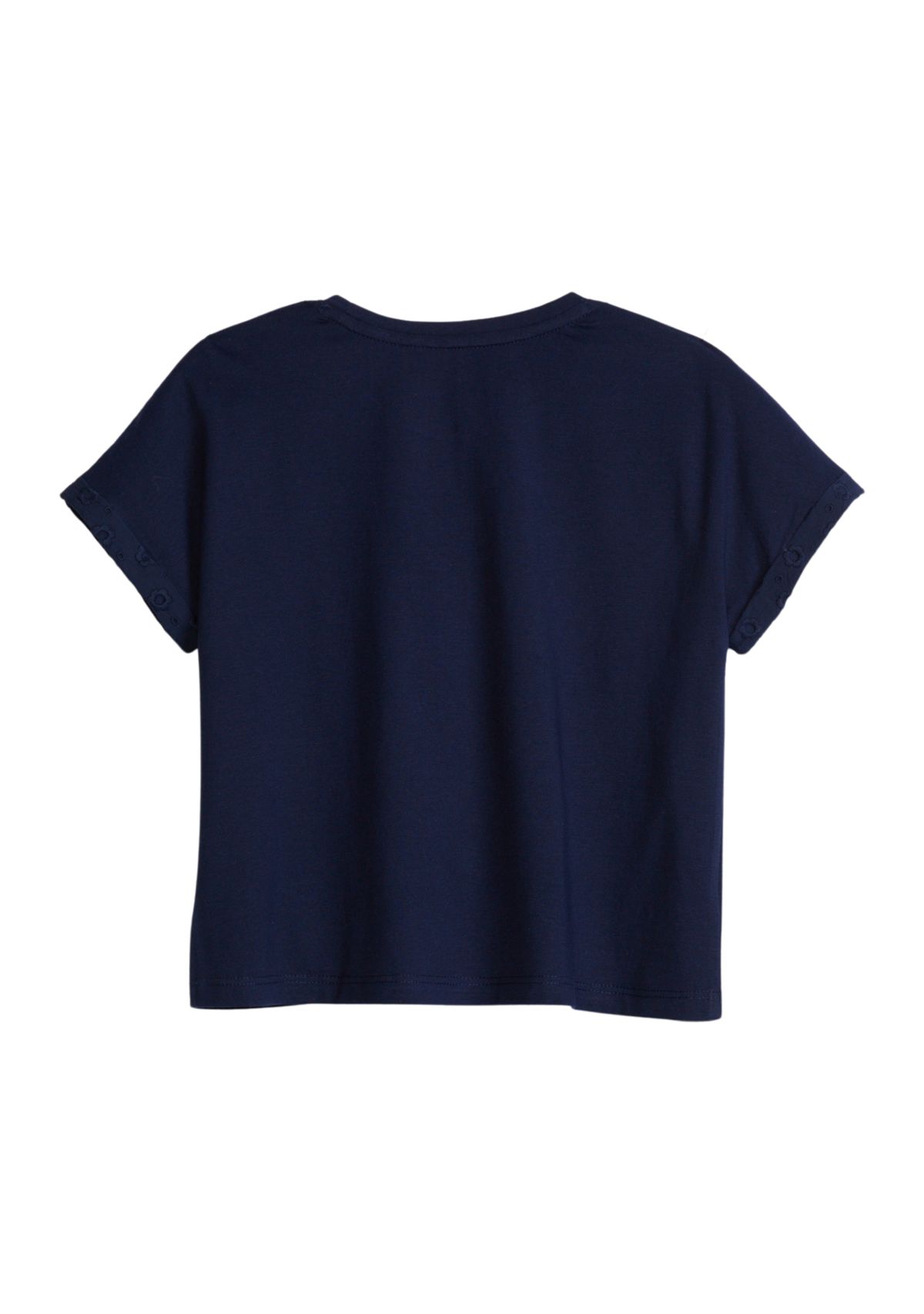 Girls 4-6x Short Sleeve Pocket Eyelet T-Shirt