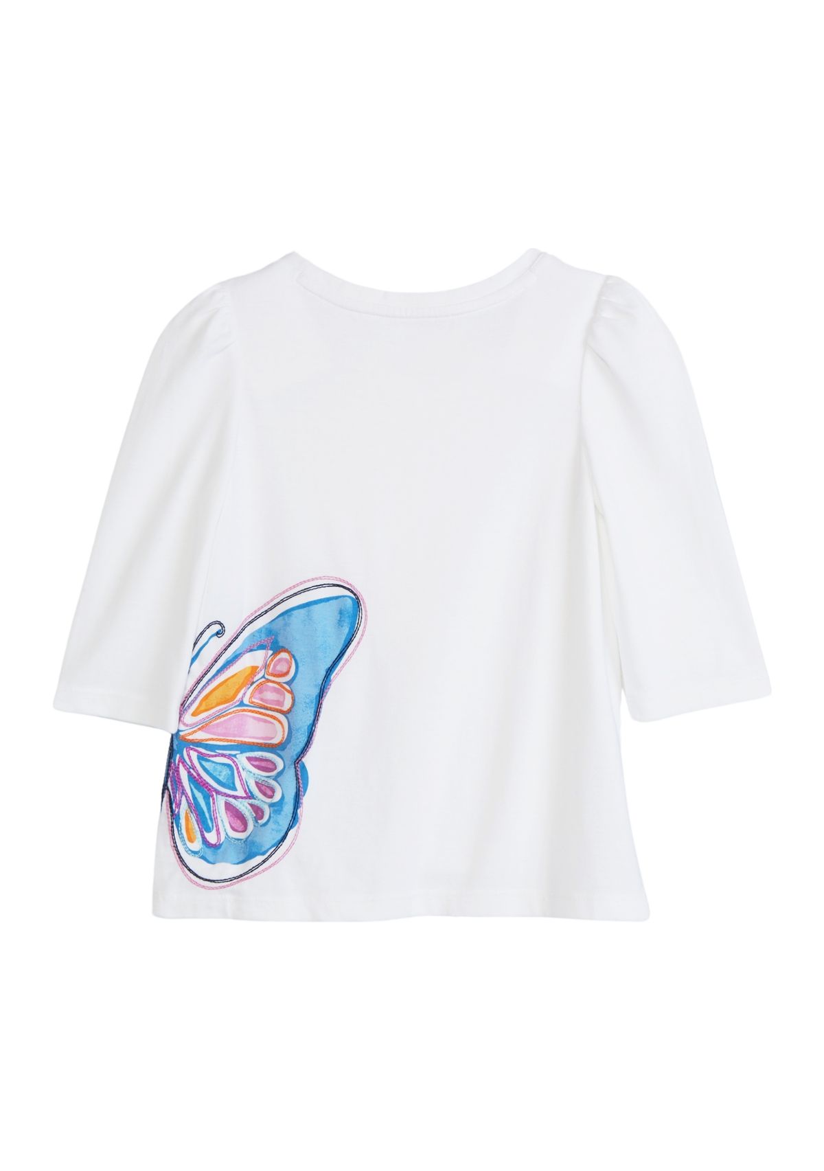 Girls 4-6x 3/4 Puff Sleeve Perfume Graphic T-Shirt 