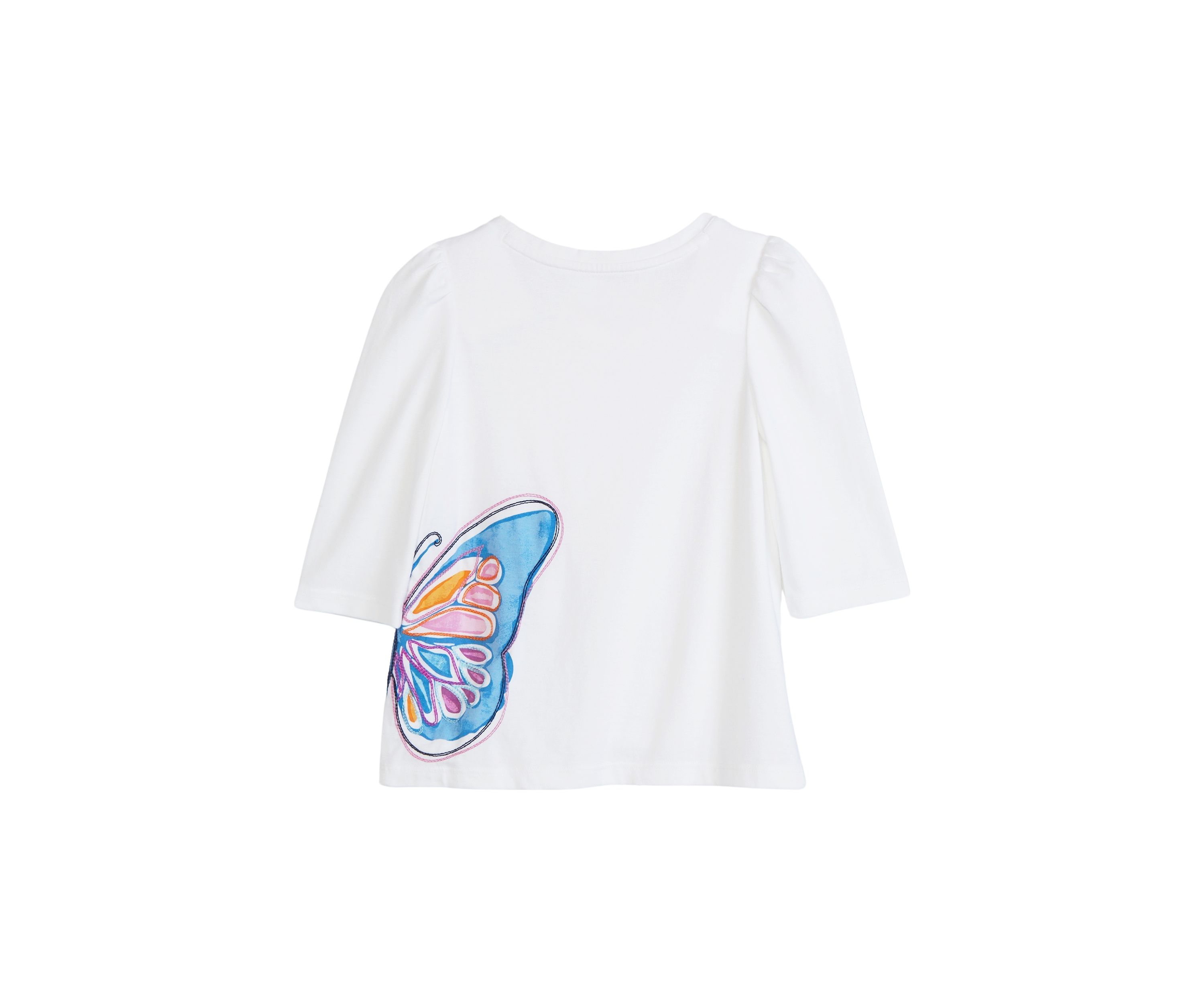 Girls 4-6x 3/4 Puff Sleeve Perfume Graphic T-Shirt 
