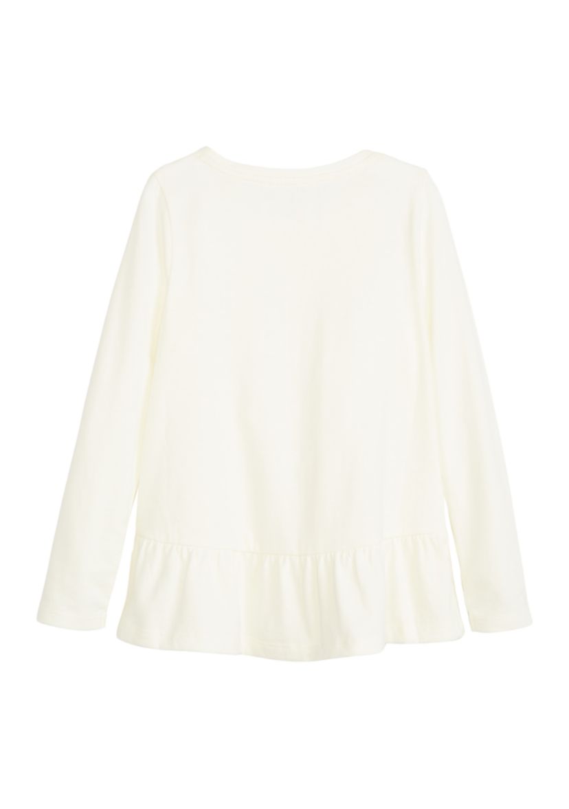Girls 4-6x Ruffle Hem T-Shirt