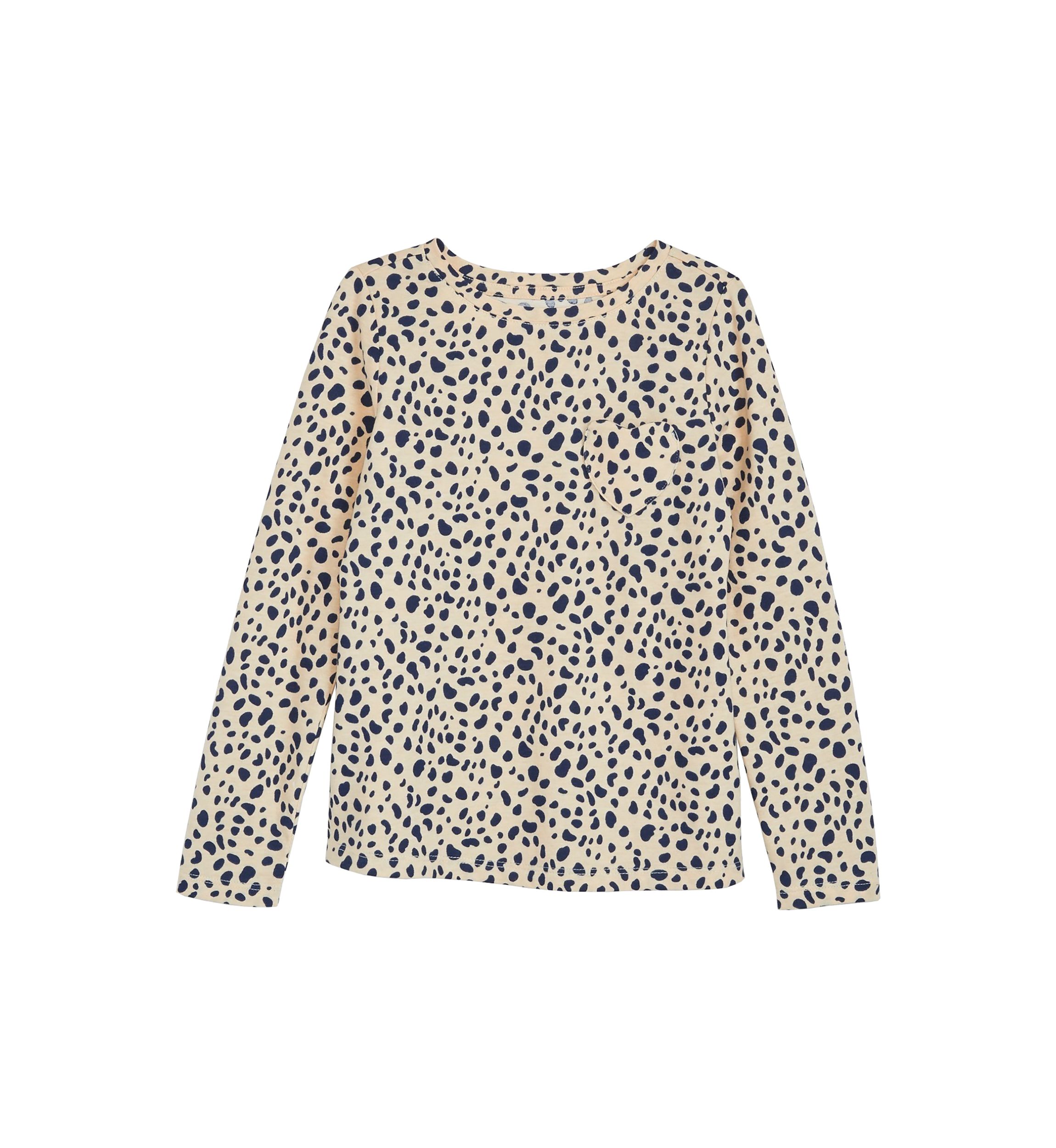 Girls 4-6x Long Sleeve Essential Jersey Printed T-Shirt