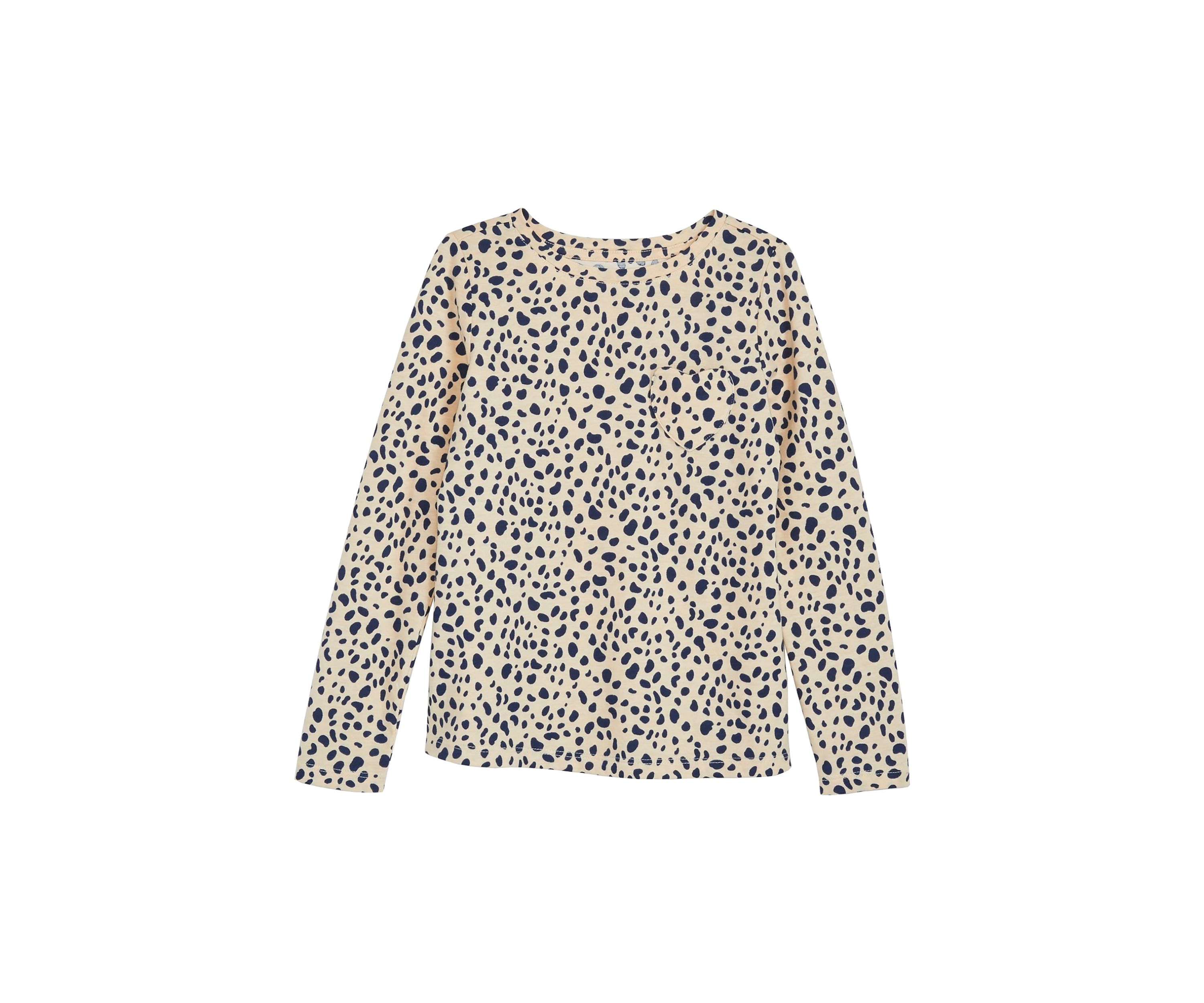 Girls 4-6x Long Sleeve Essential Jersey Printed T-Shirt