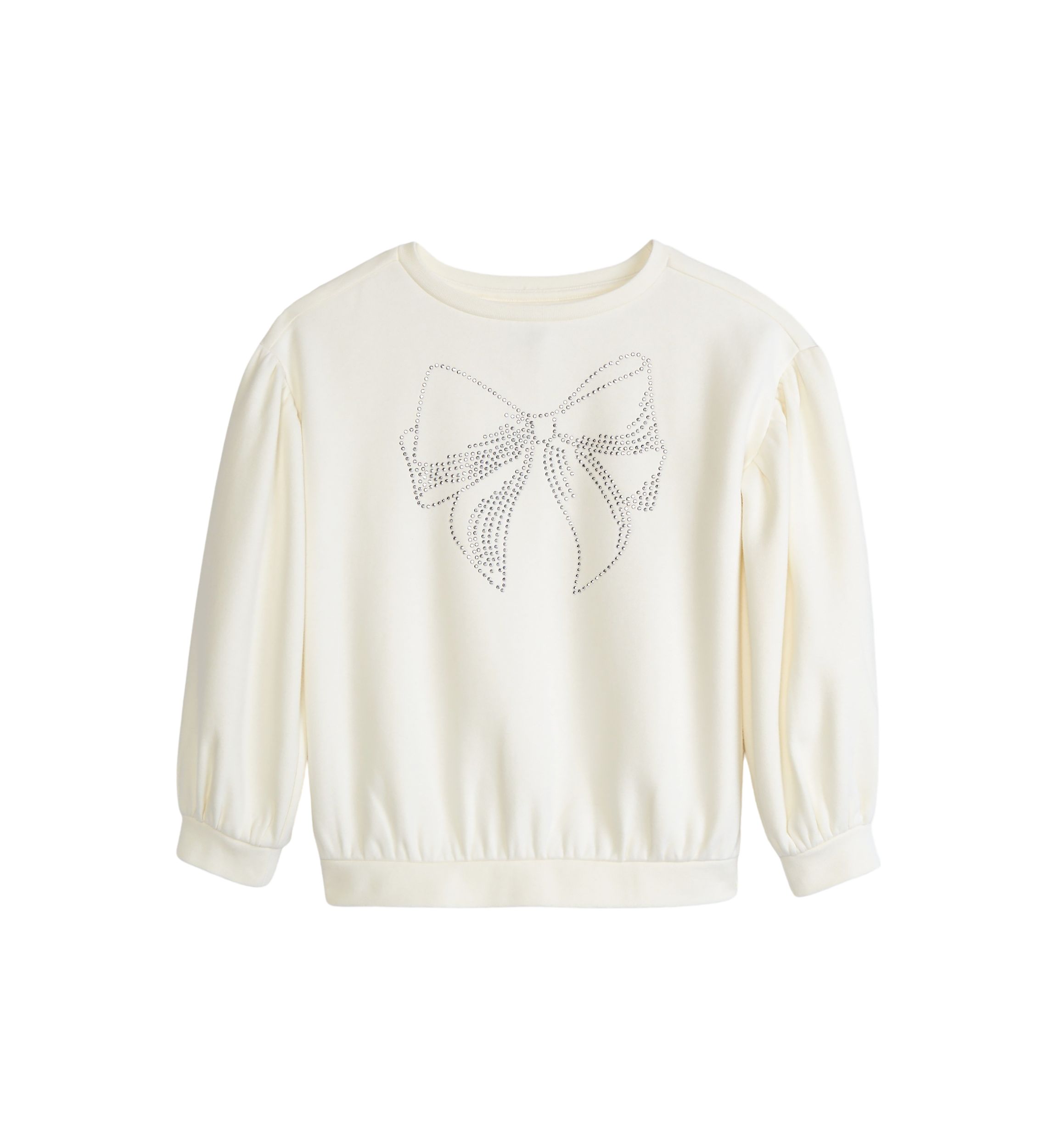 Girls 4-6x Puff Sleeve Sweatshirt 