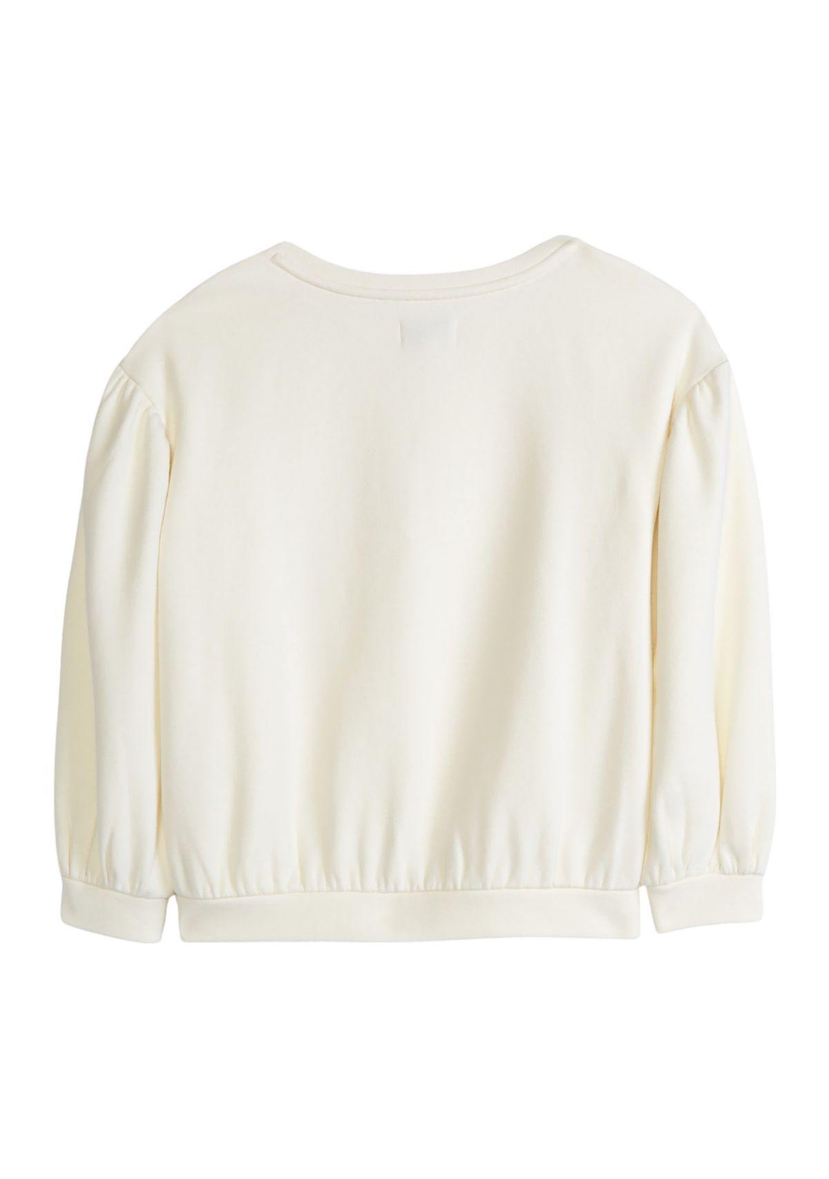Girls 4-6x Puff Sleeve Sweatshirt 