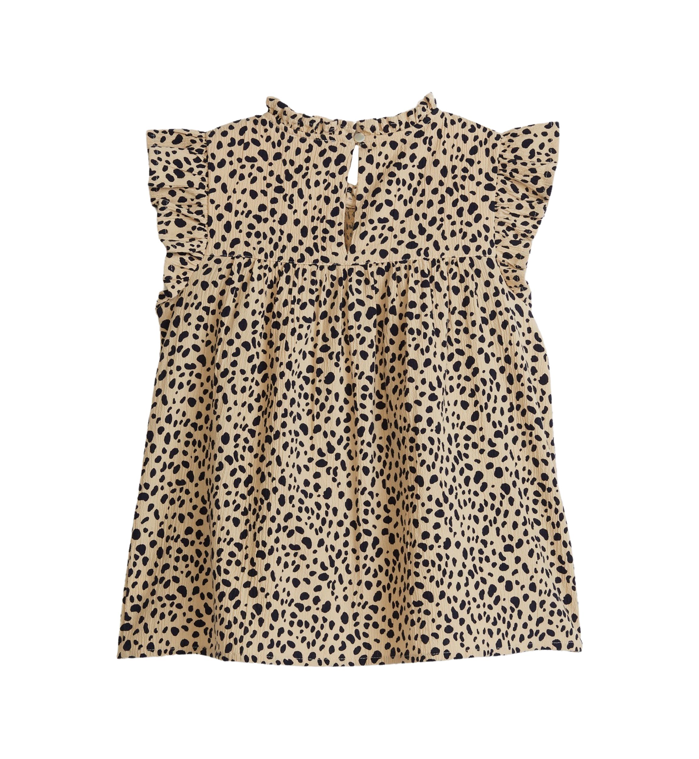 Girls 4-6x High Neck Ruffle Top