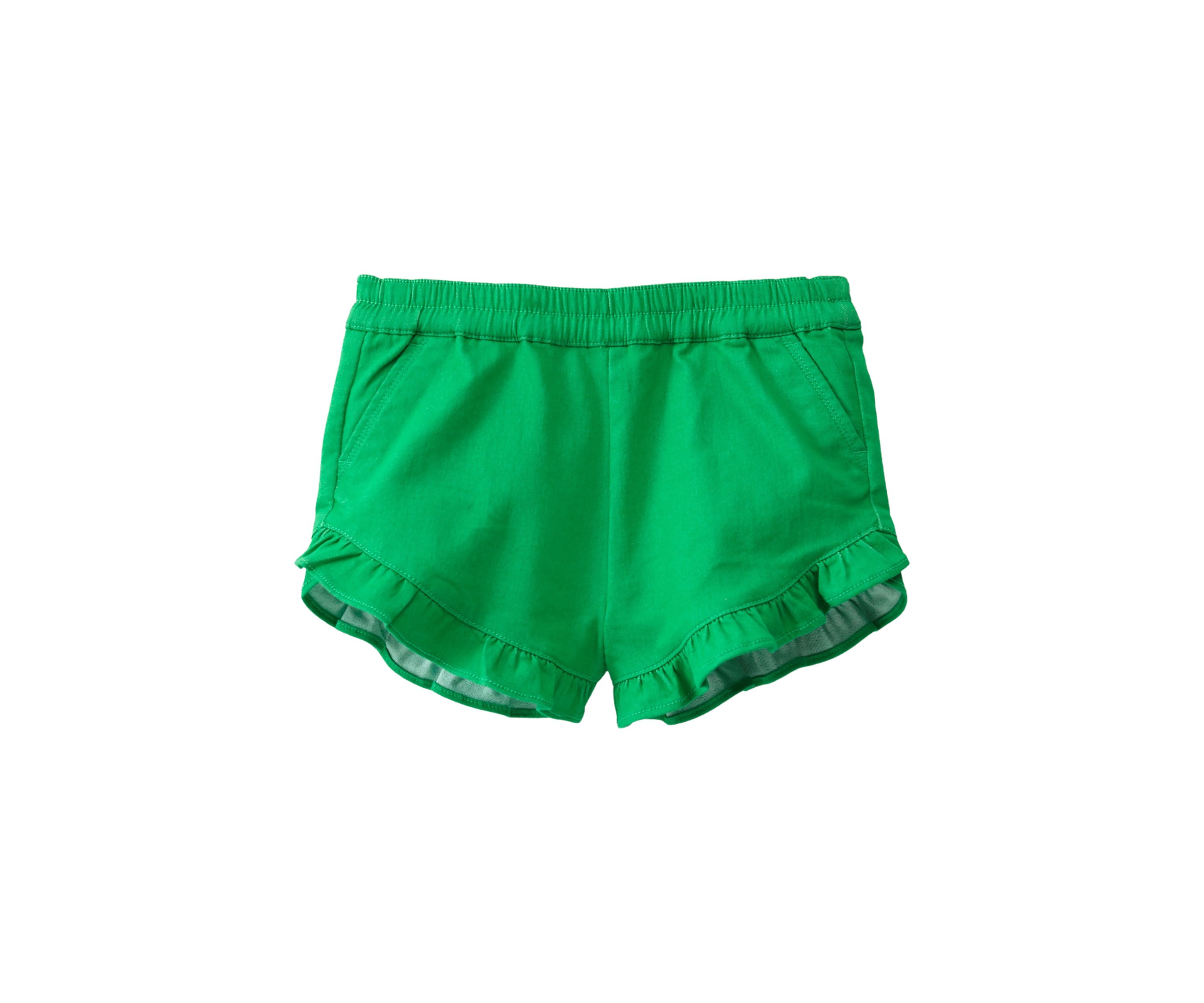 Girls 4-6x Stretch Twill Ruffle Shorts