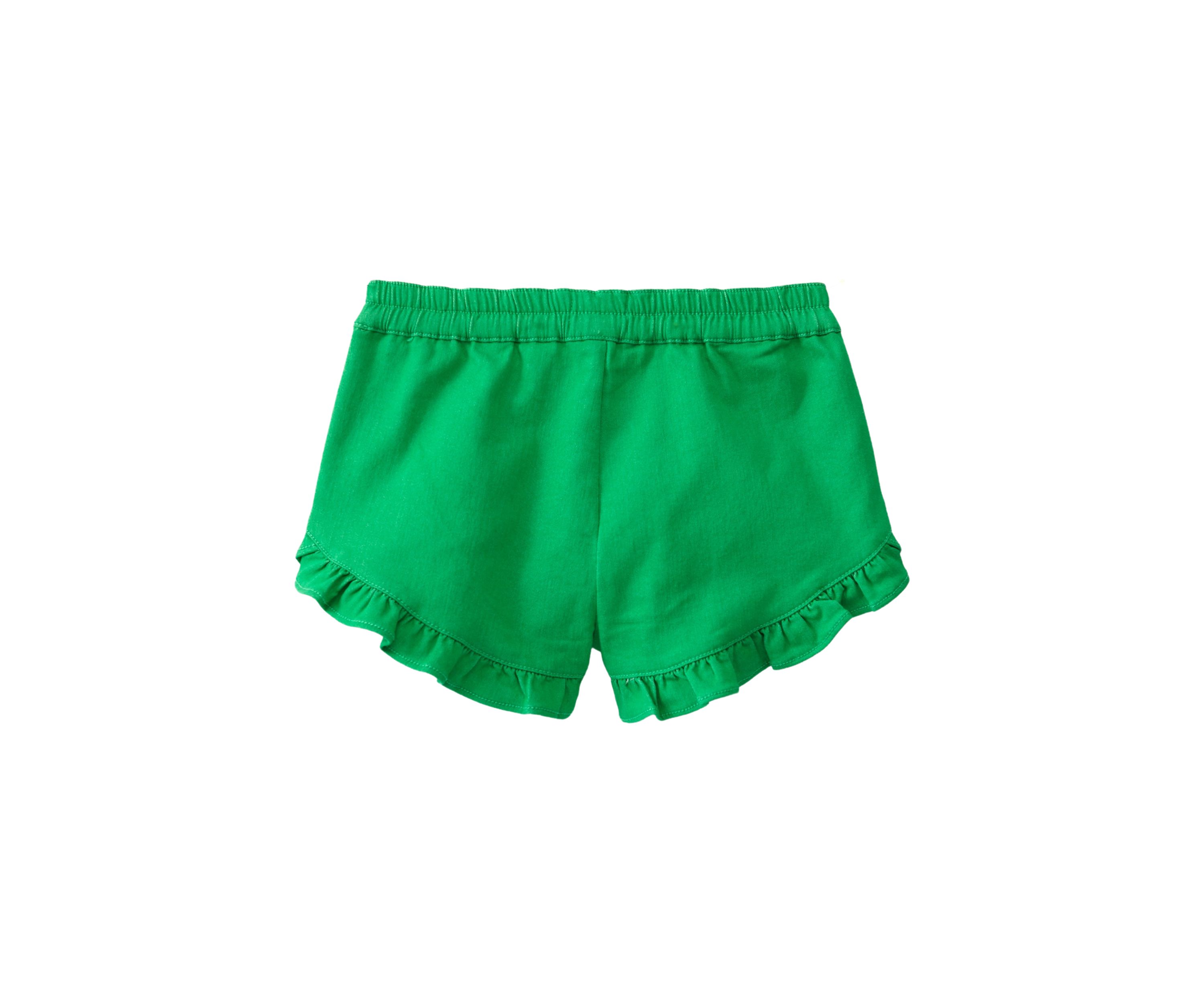Girls 4-6x Stretch Twill Ruffle Shorts