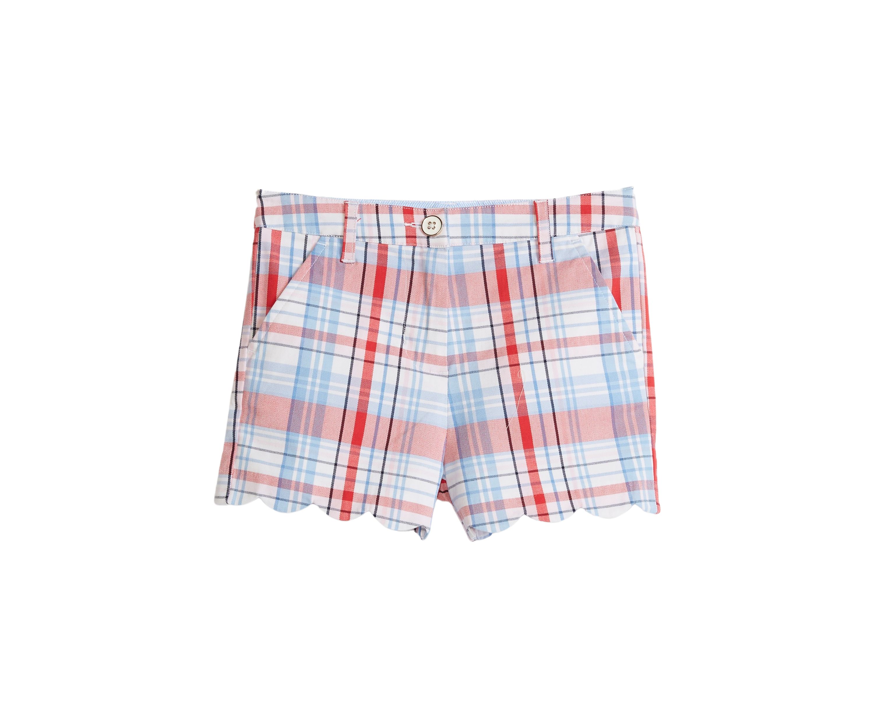 Girls 4-6x Scallop Twill Yarn Dyed Shorts