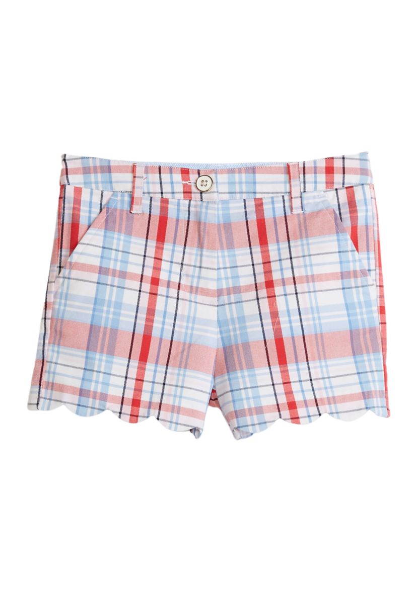 Girls 4-6x Scallop Twill Yarn Dyed Shorts
