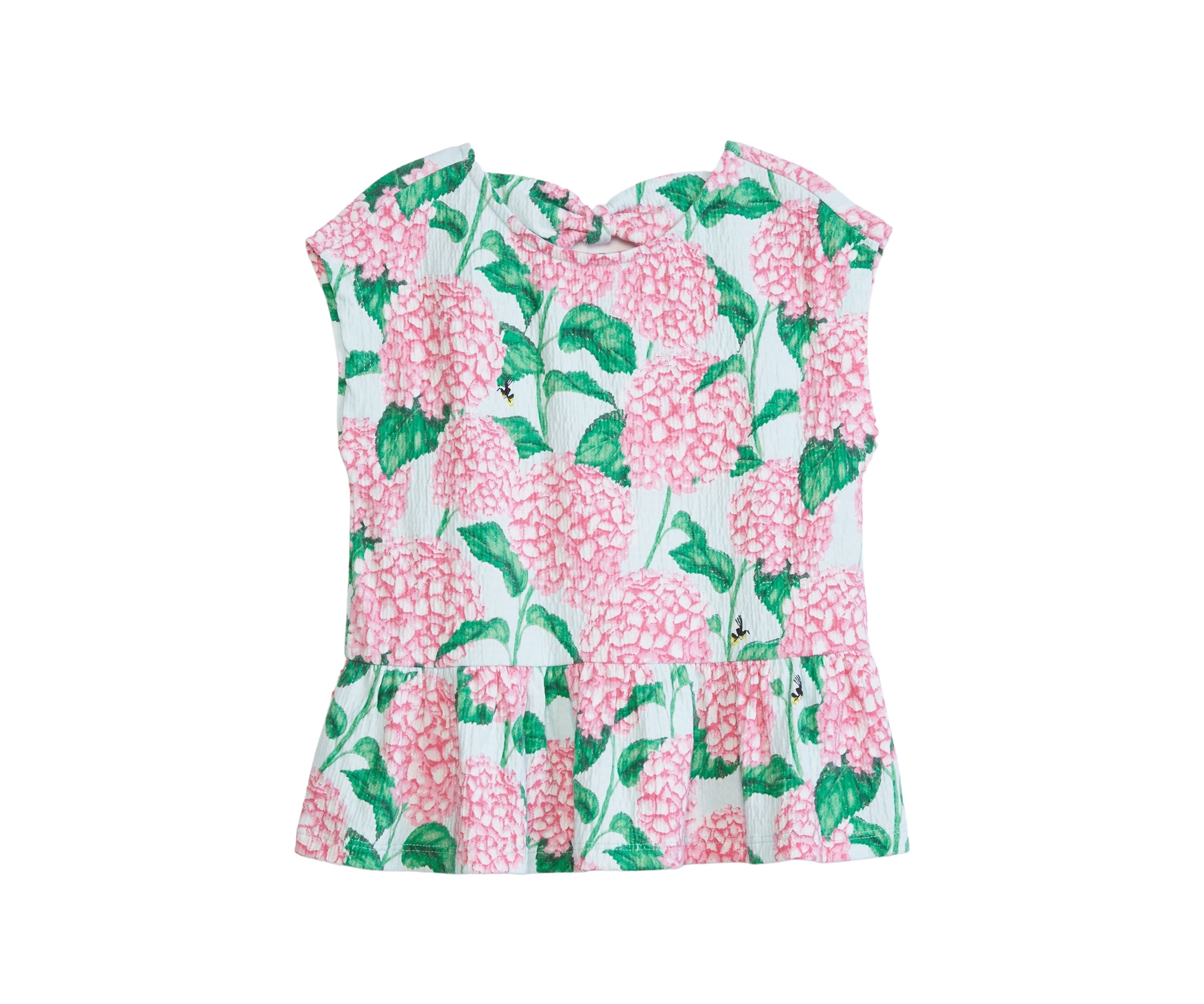 Girls 4-6x Bow Back Printed Top