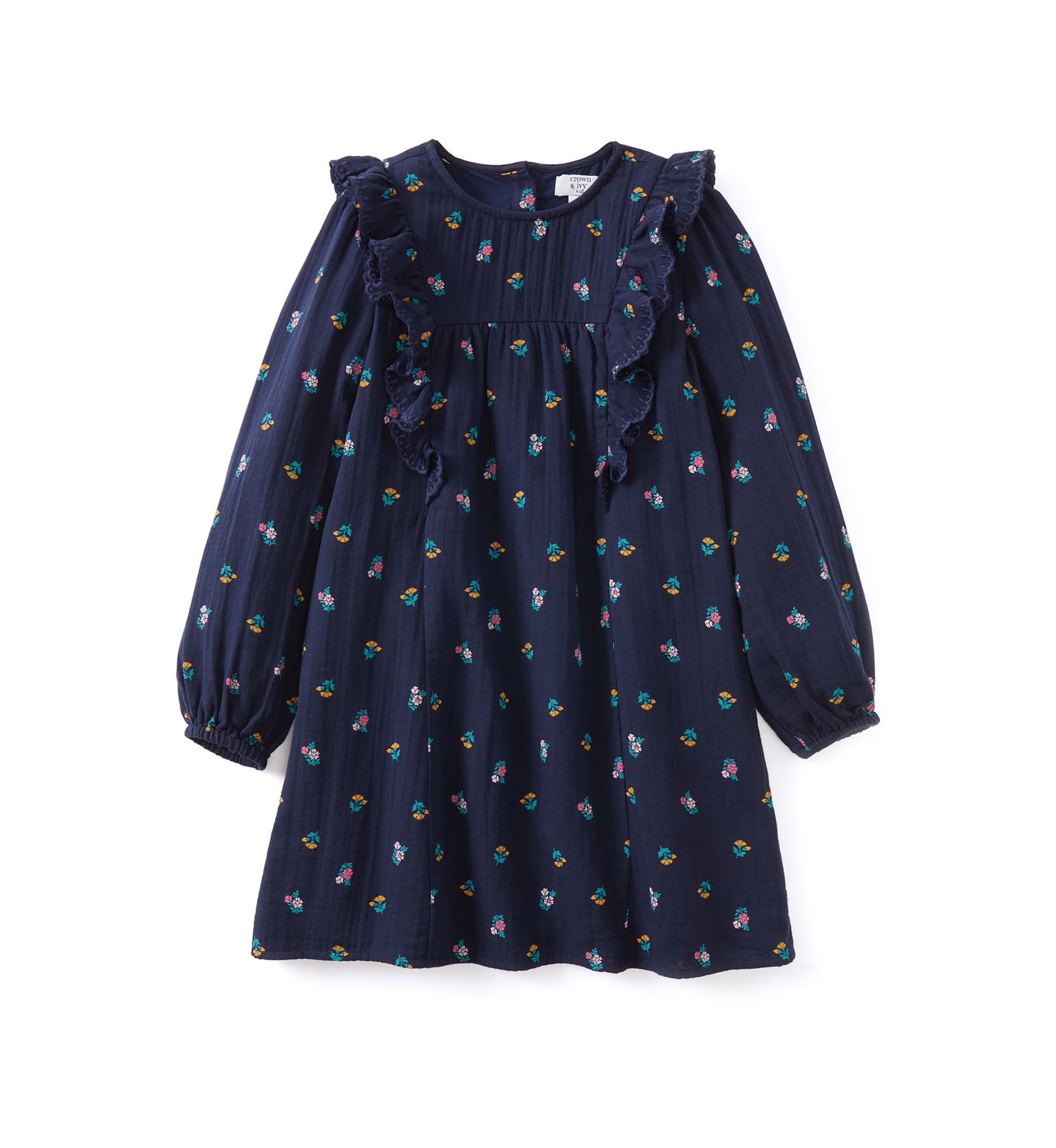 Girls 4-6x Ruffle Dress
