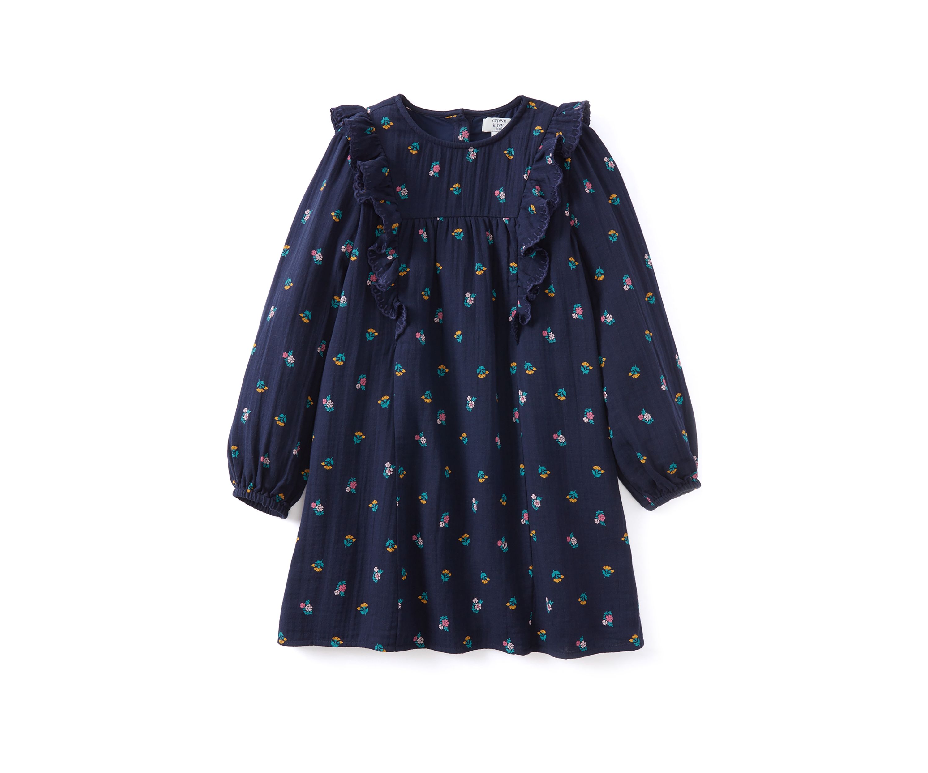 Girls 4-6x Ruffle Dress