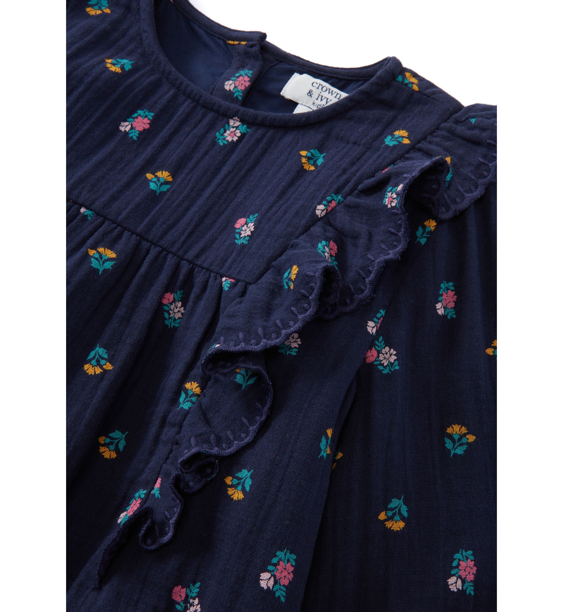 Girls 4-6x Ruffle Dress