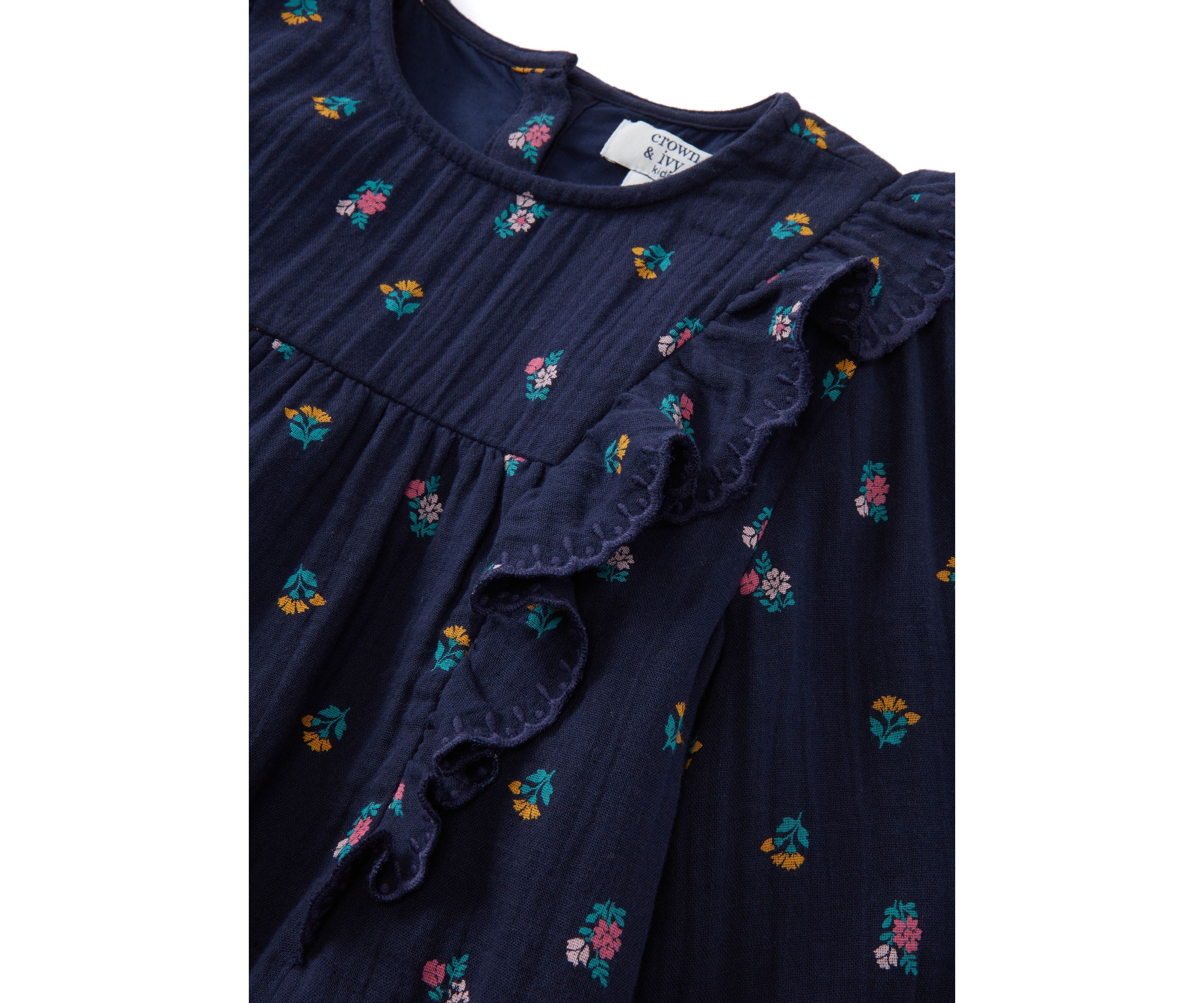 Girls 4-6x Ruffle Dress