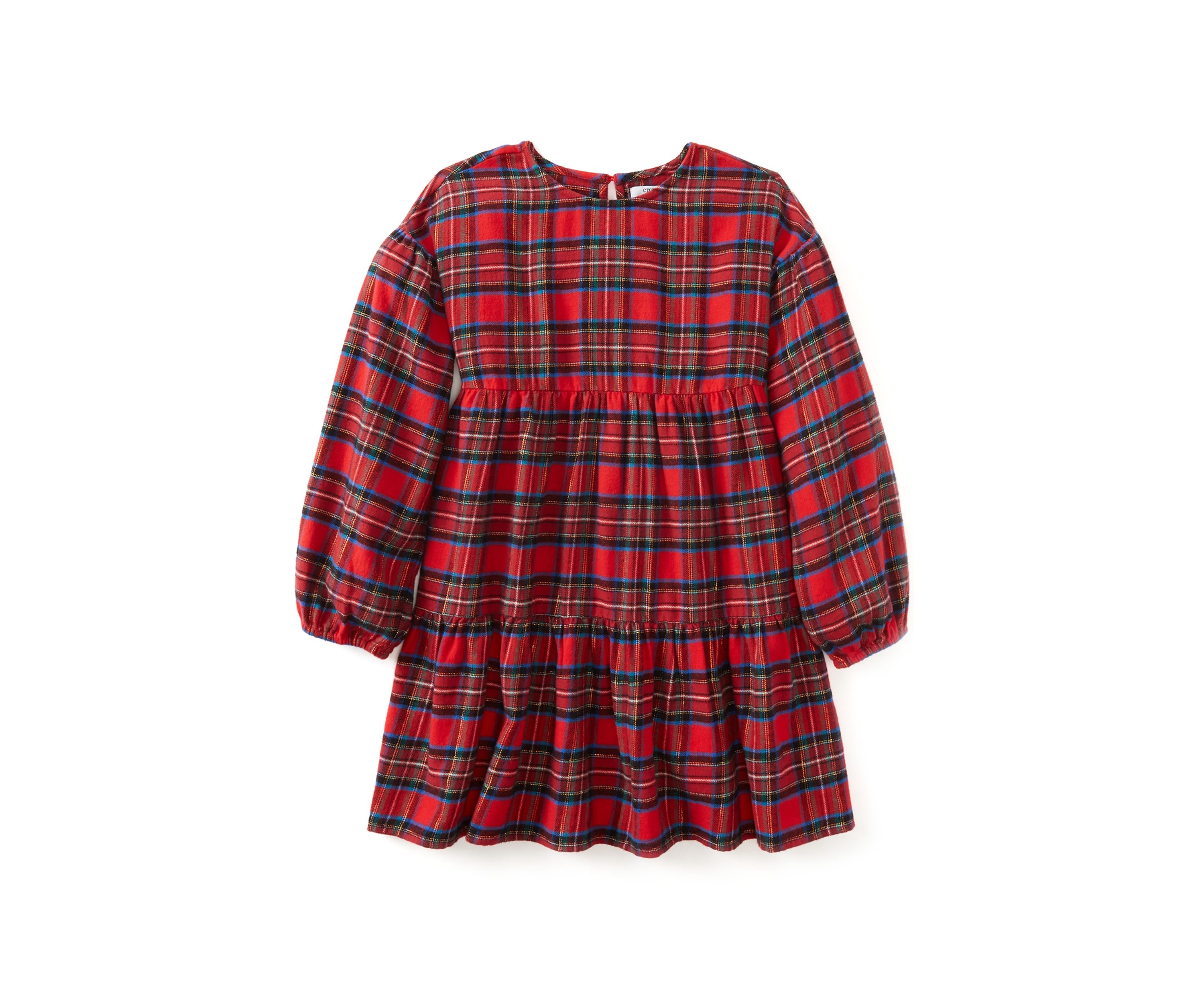 Girls 4-6x Plaid Tiered Dress