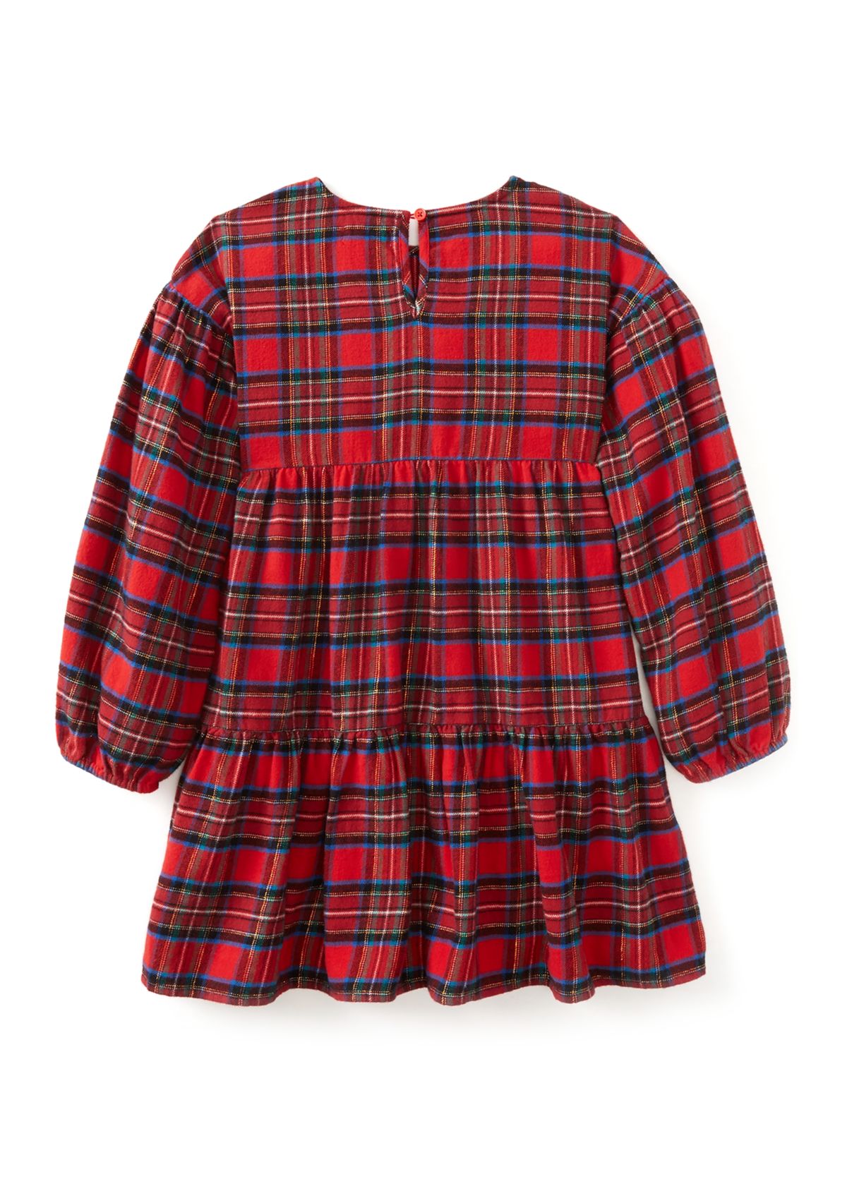 Girls 4-6x Plaid Tiered Dress