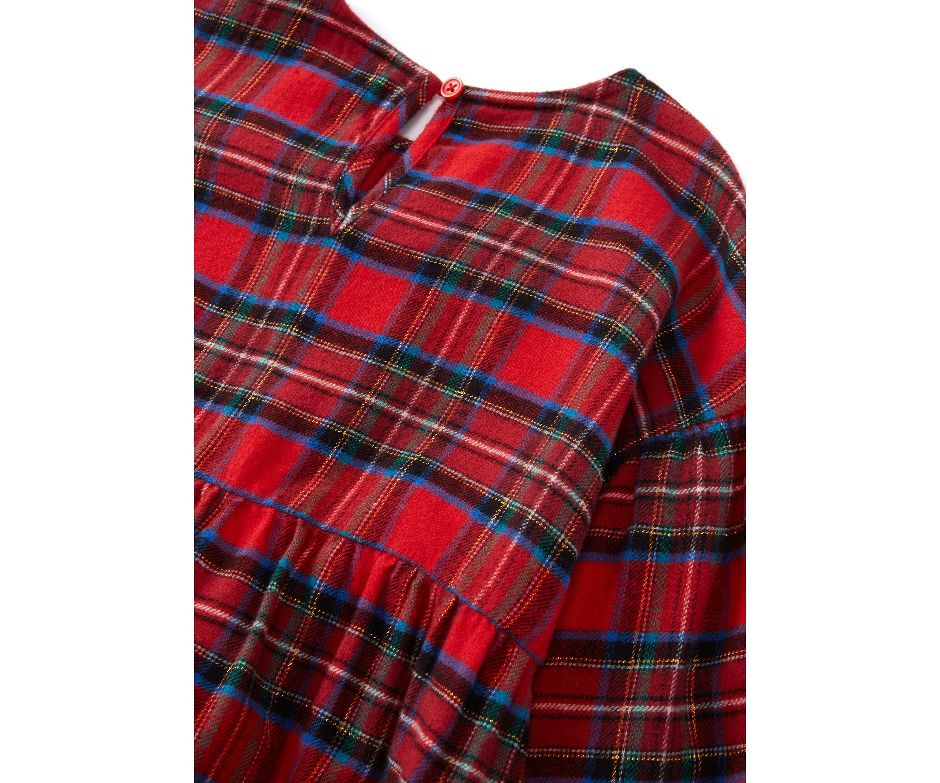 Girls 4-6x Plaid Tiered Dress