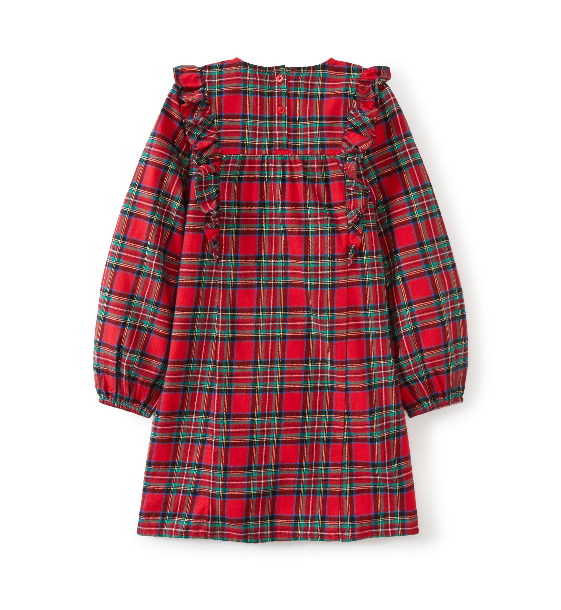 Girls 4-6x Ruffle Front Plaid Dress