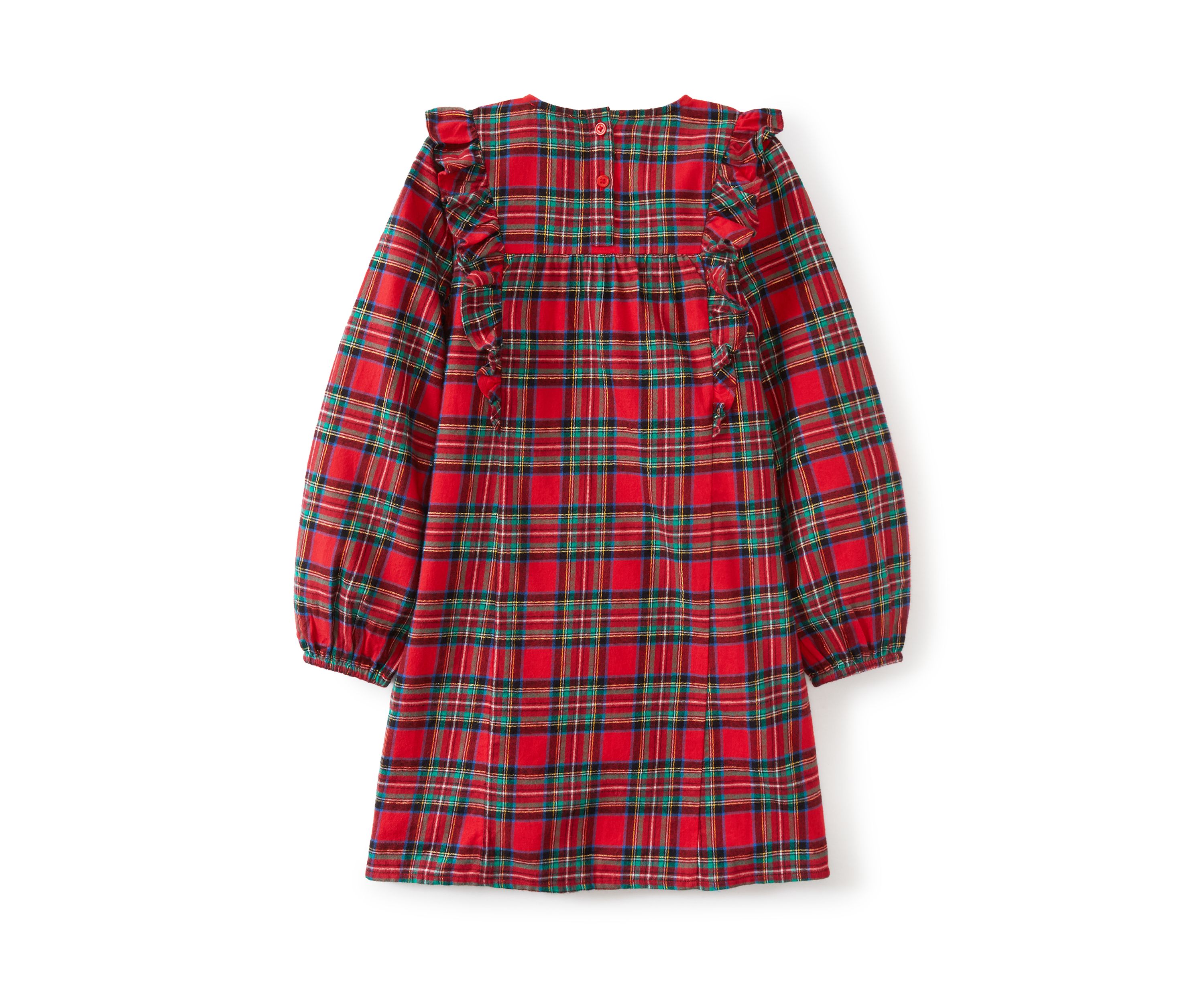 Girls 4-6x Ruffle Front Plaid Dress