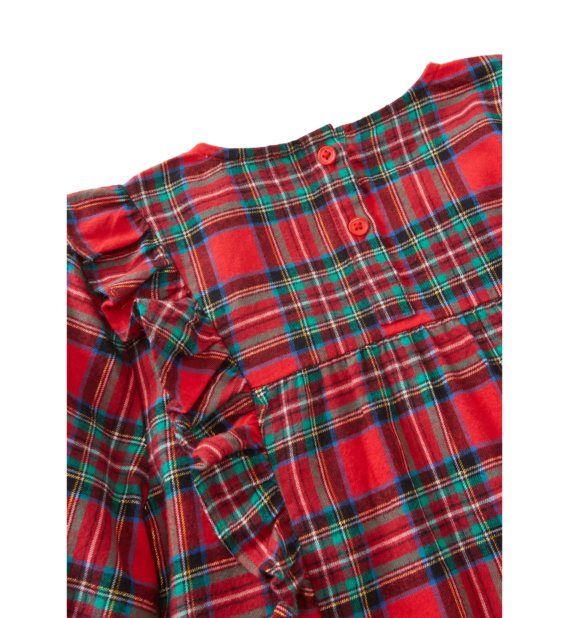 Girls 4-6x Ruffle Front Plaid Dress