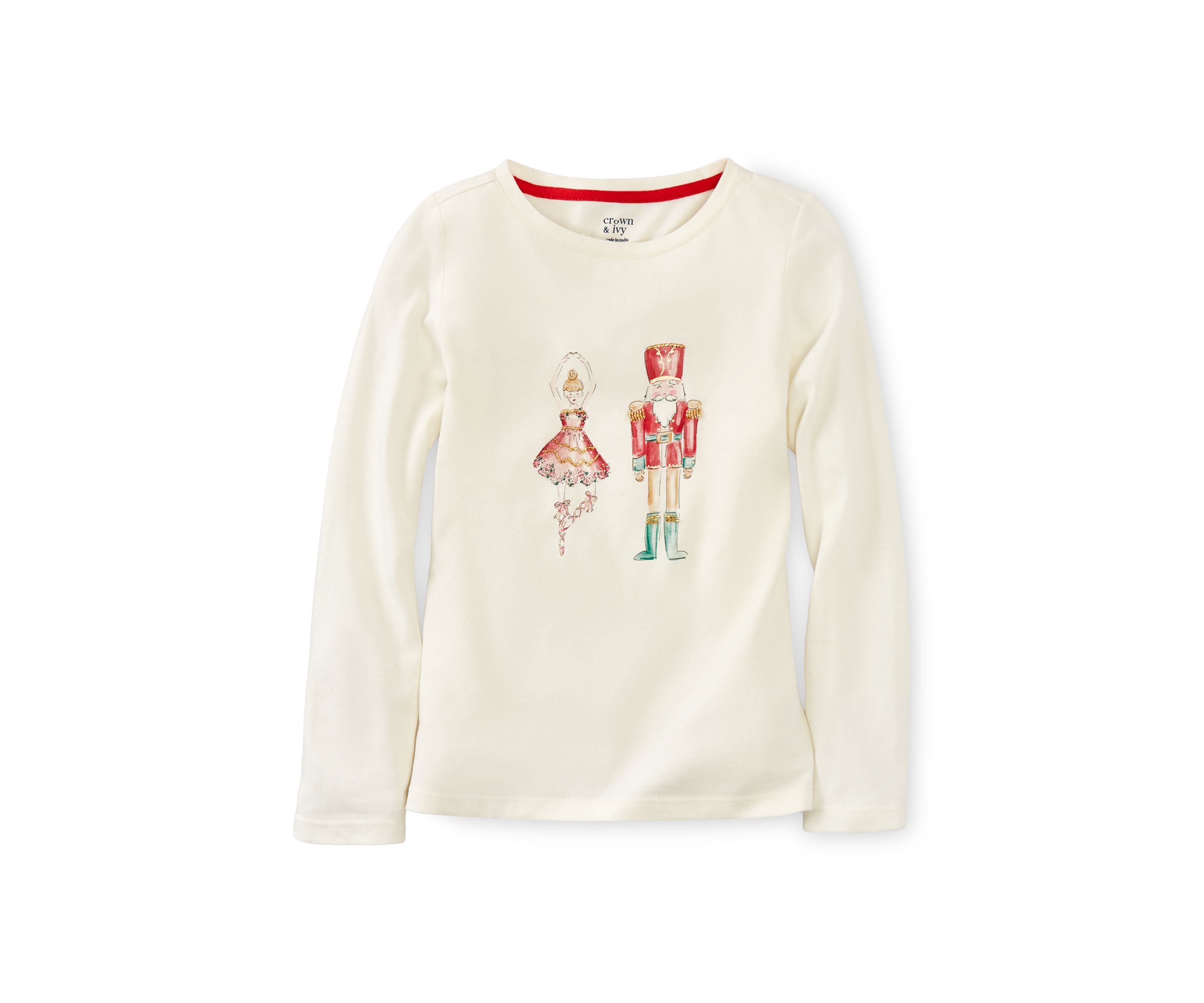 Girls 4-6x Holiday Long Sleeve T-Shirt 