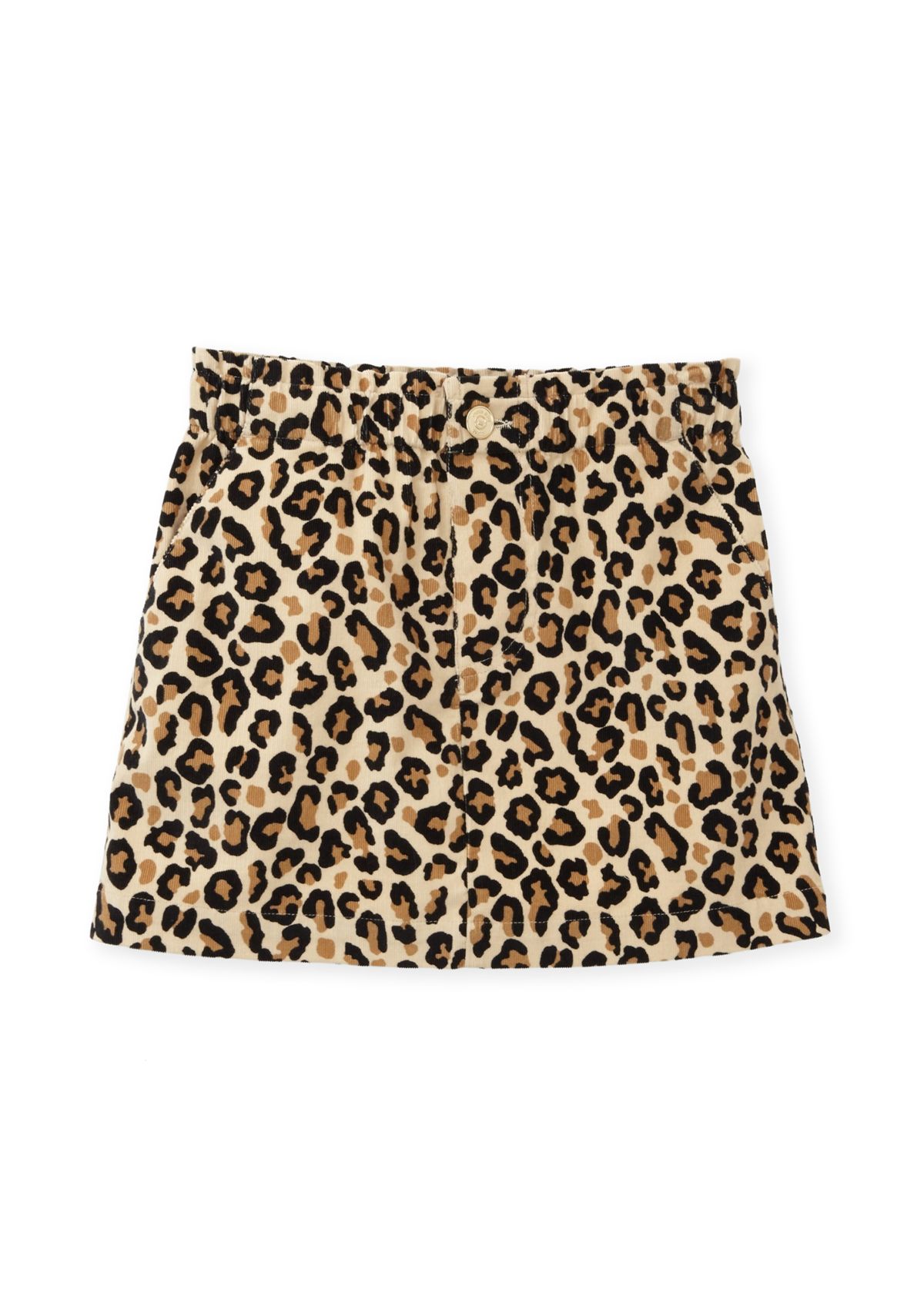 Girls 4-6x Stretch Corduroy Printed Skirt