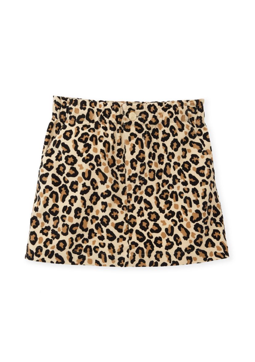 Girls 4-6x Stretch Corduroy Printed Skirt