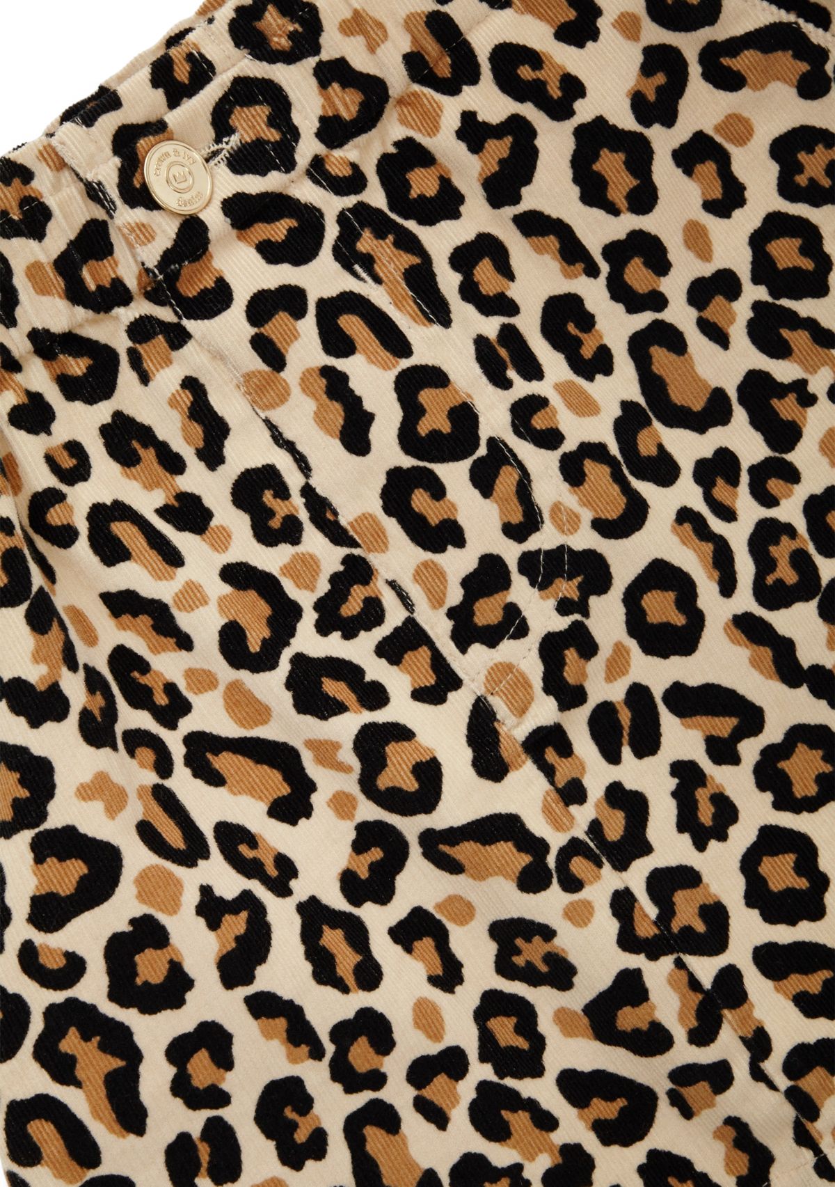 Girls 4-6x Stretch Corduroy Printed Skirt