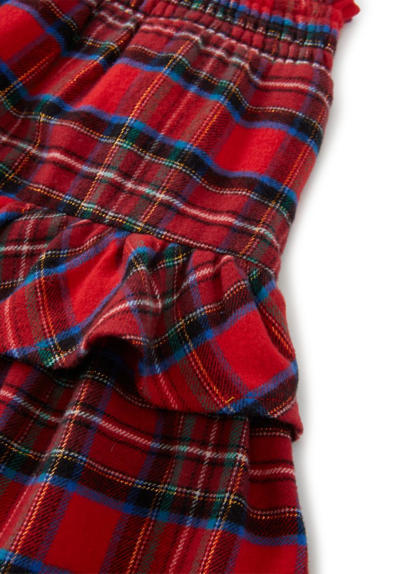 Girls 4-6x Smocked Plaid Skirt 