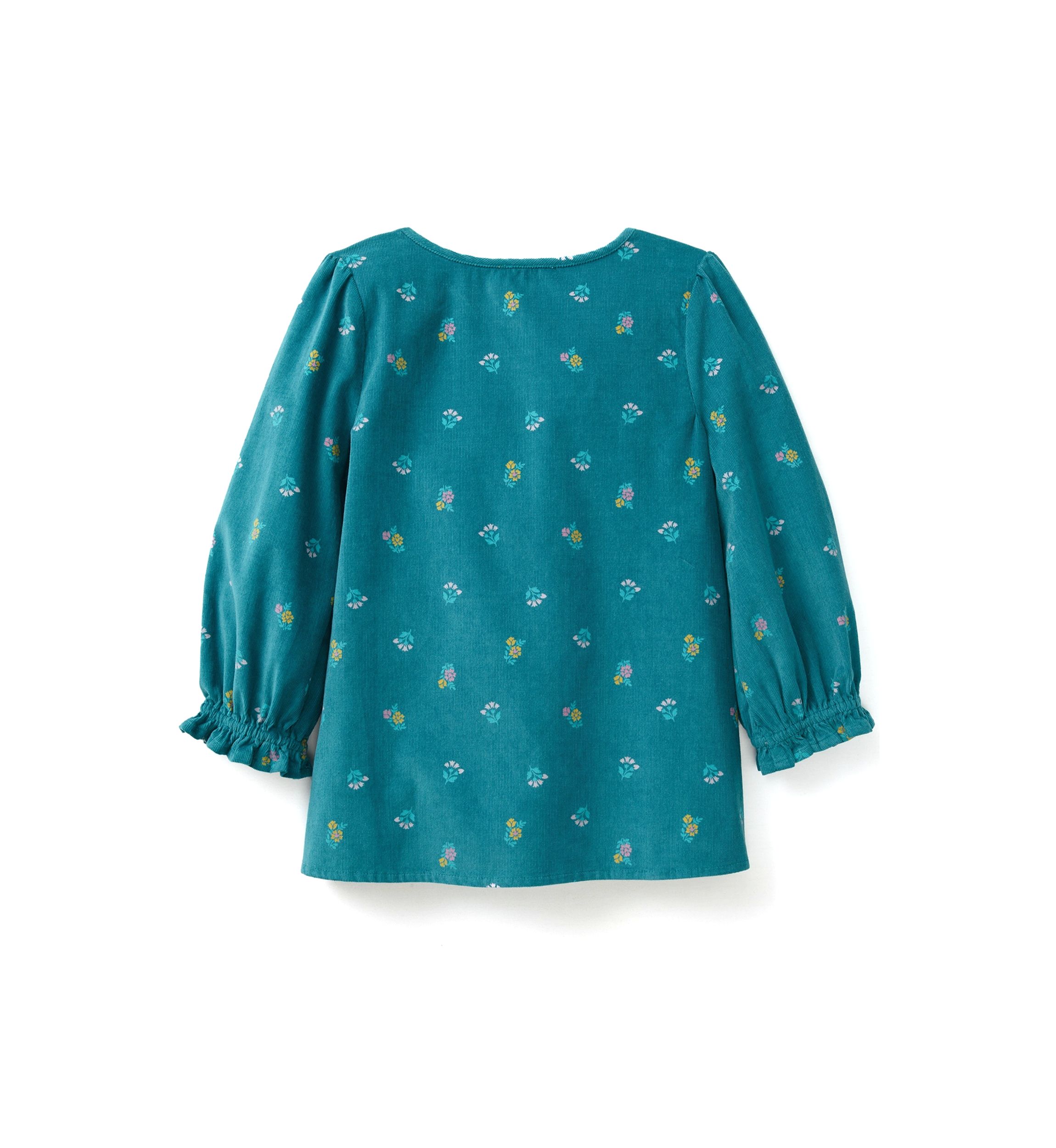 Girls 4-6x Long Sleeve Corduroy Printed Top