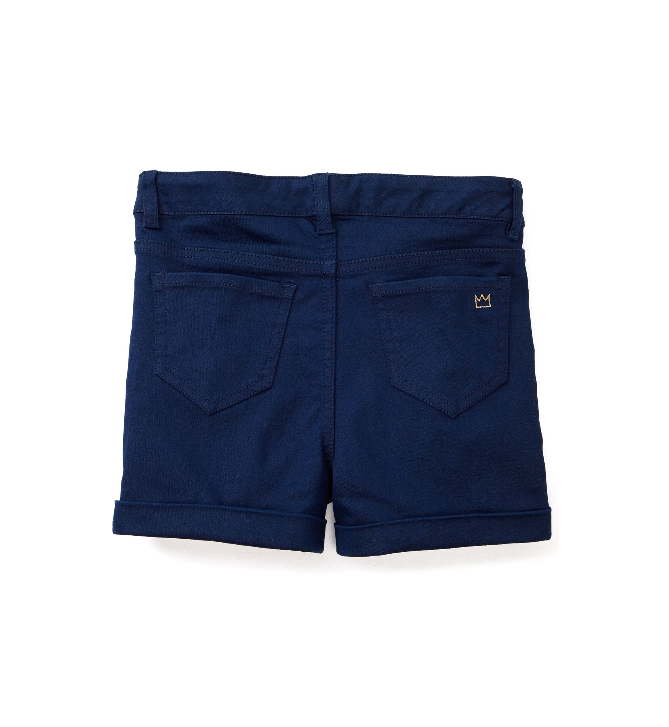 Girls 4-6x Stretch 5 Pocket Roll Cuff Shorts