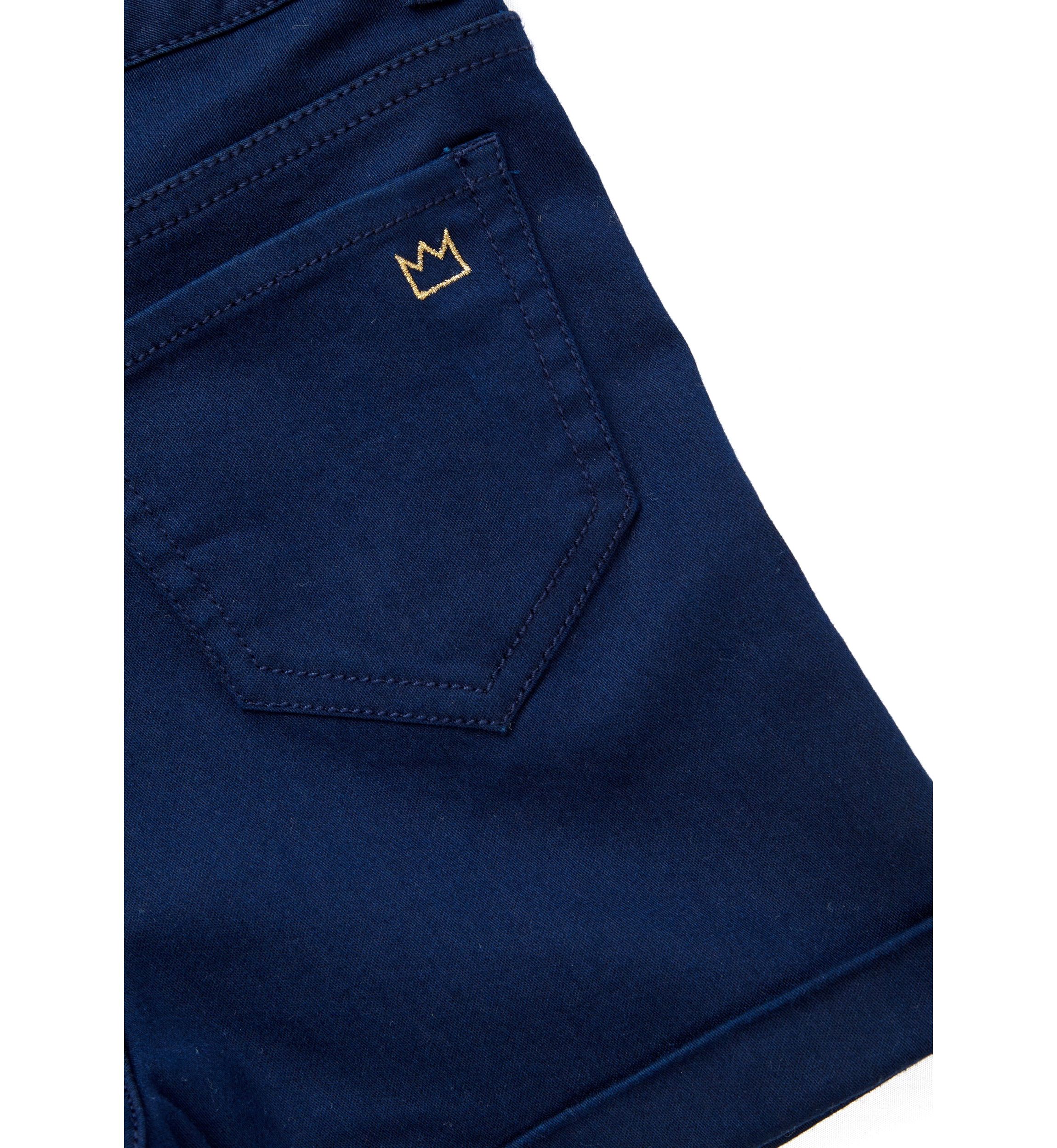 Girls 4-6x Stretch 5 Pocket Roll Cuff Shorts