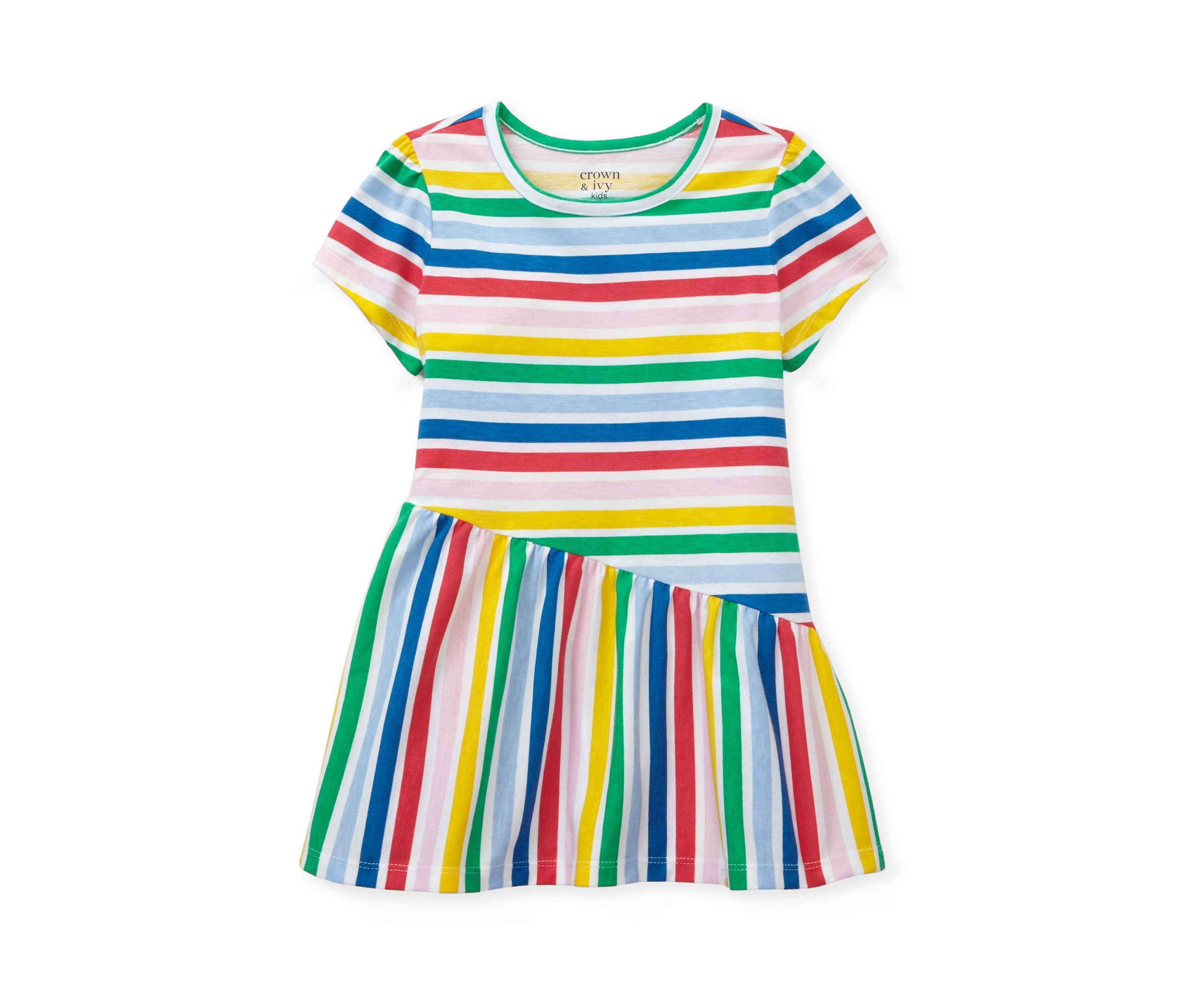 Girls 4-6x Asymmetrical Printed Top
