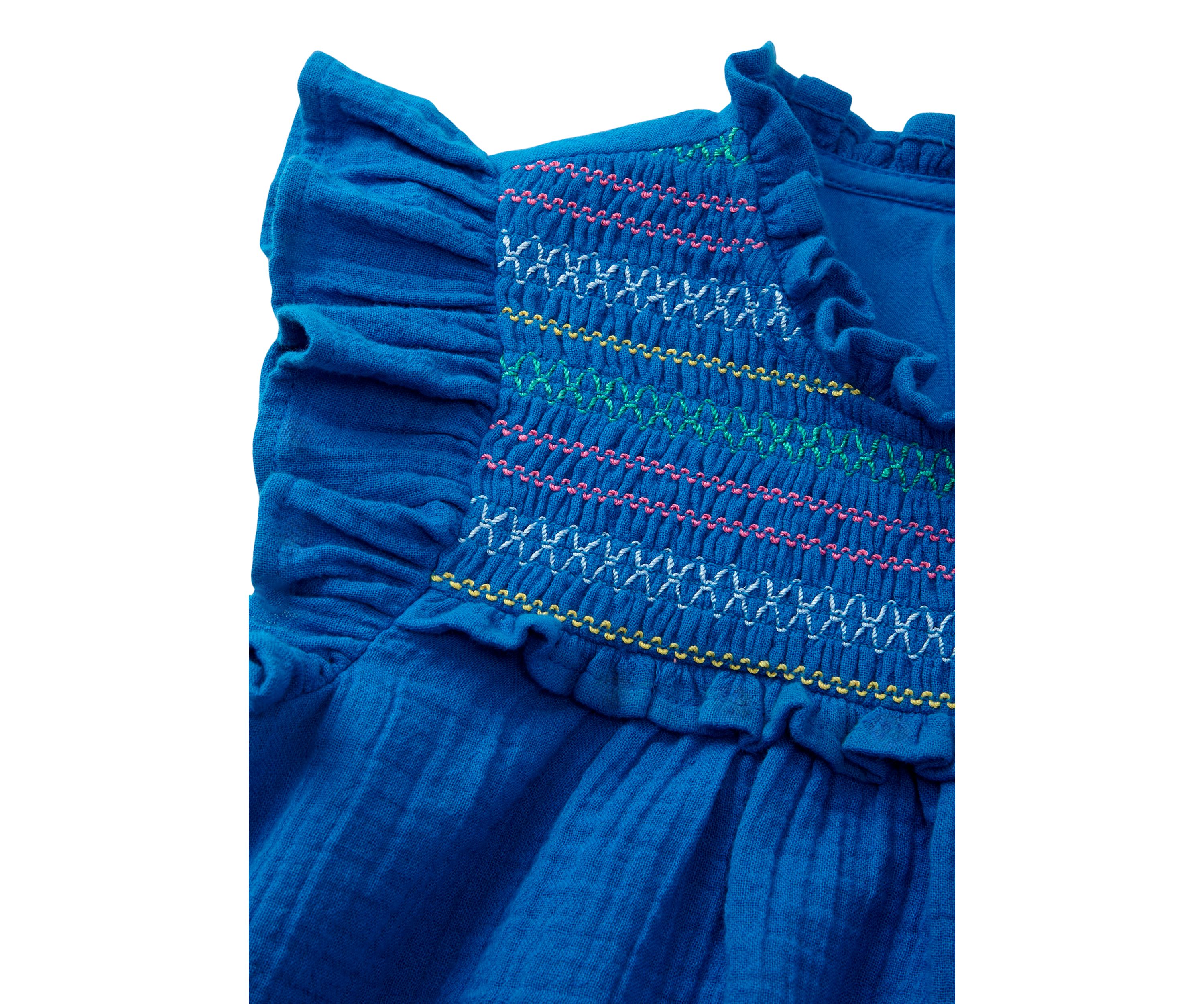 Girls 4-6x High Neck Ruffle Top