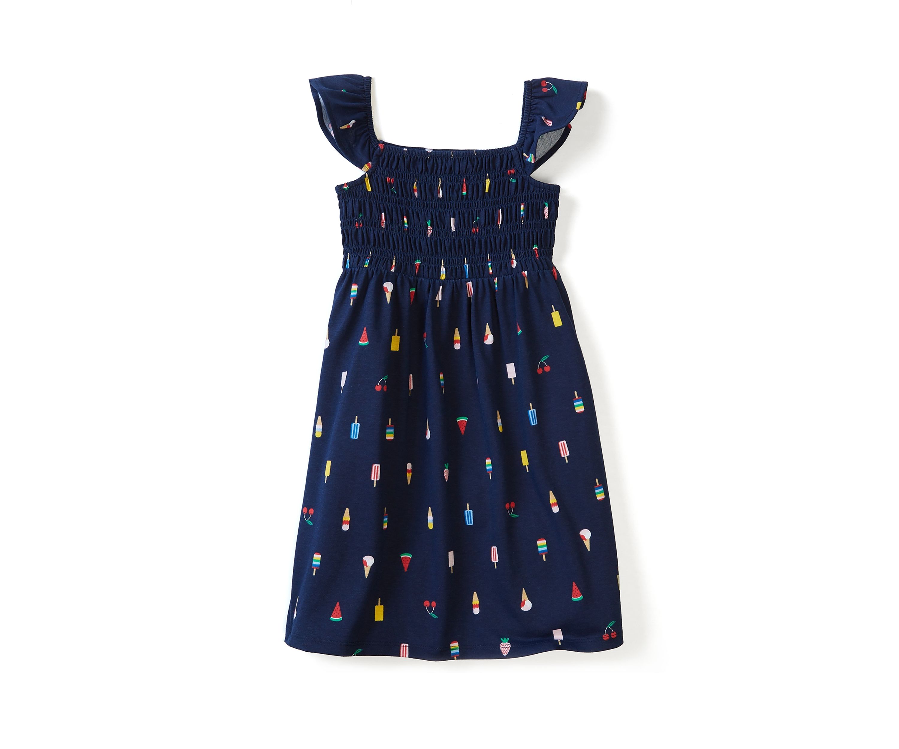 Girls 4-6x Smocked Knit Dress