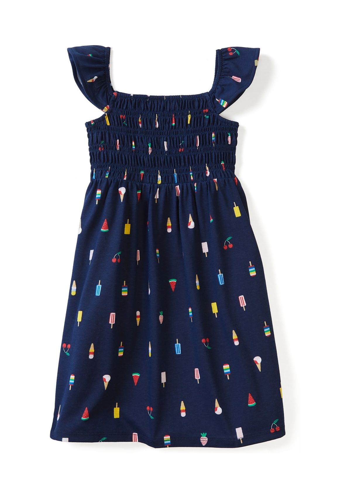 Girls 4-6x Smocked Knit Dress