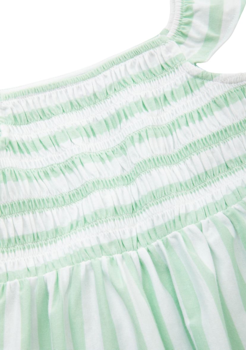 Girls 4-6x Smocked Yarn Dyed Knit Dress